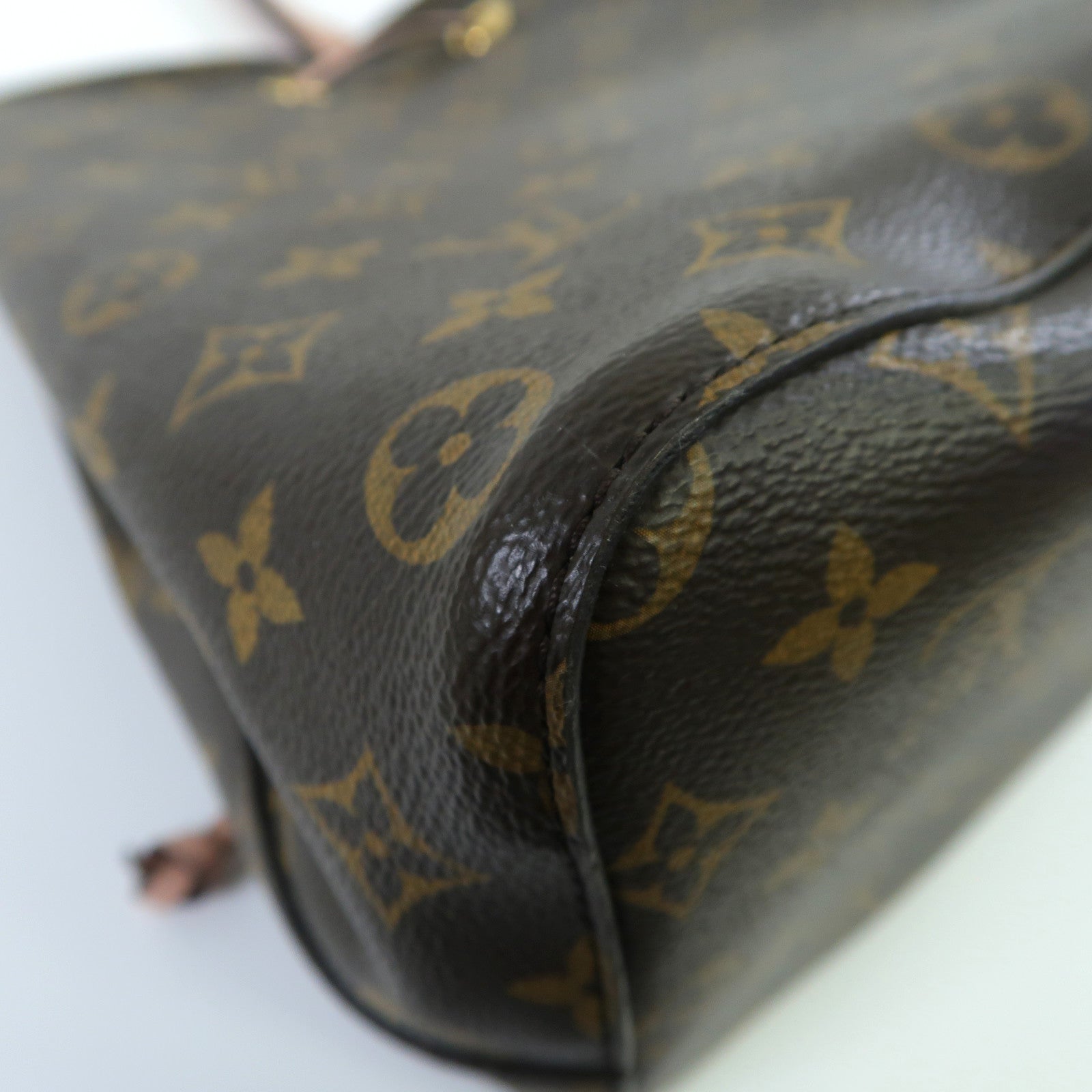 LOUIS VUITTON 【激減優惠】Monogram NeoNoe MM金扣肩背袋啡色/粉紅色