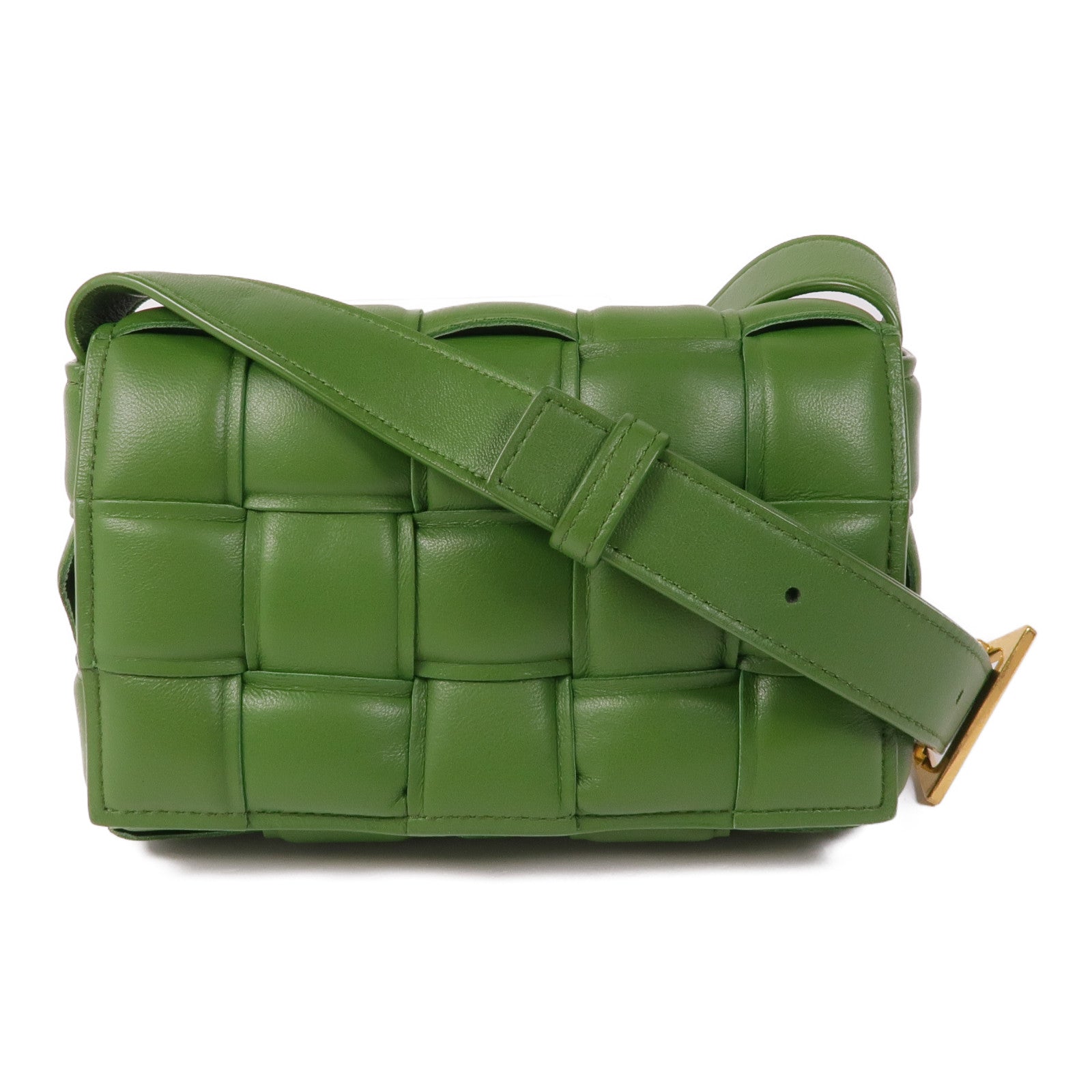 BOTTEGA VENETA 【激減優惠】羊皮皮革Padded Cassette Teen金扣肩背袋