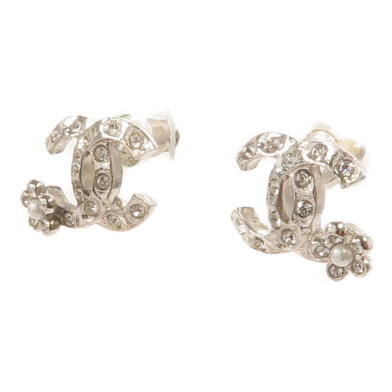 CHANEL 金屬Crystal Earring耳環