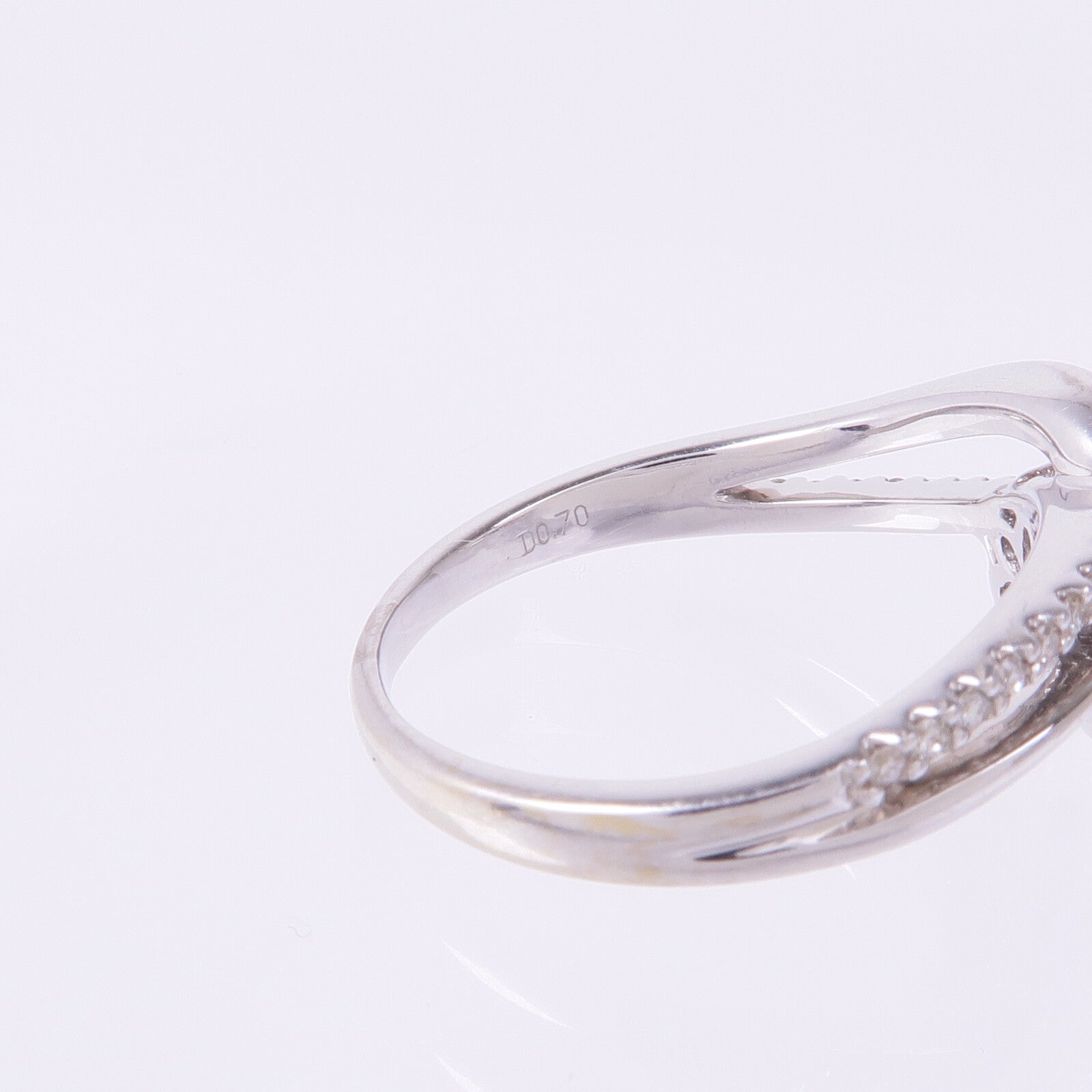 JEWELRY 【激減優惠】18K白金Diamond Ring鑽石戒指US#7