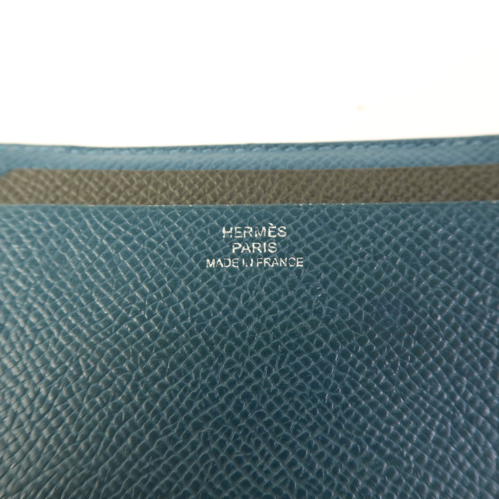 HERMES Epsom皮革Card Case卡片套Vert Cypres