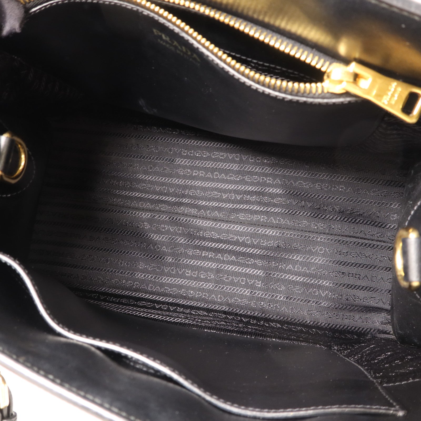 PRADA 牛皮皮革2 Way Shoulder金扣手挽肩背兩用袋