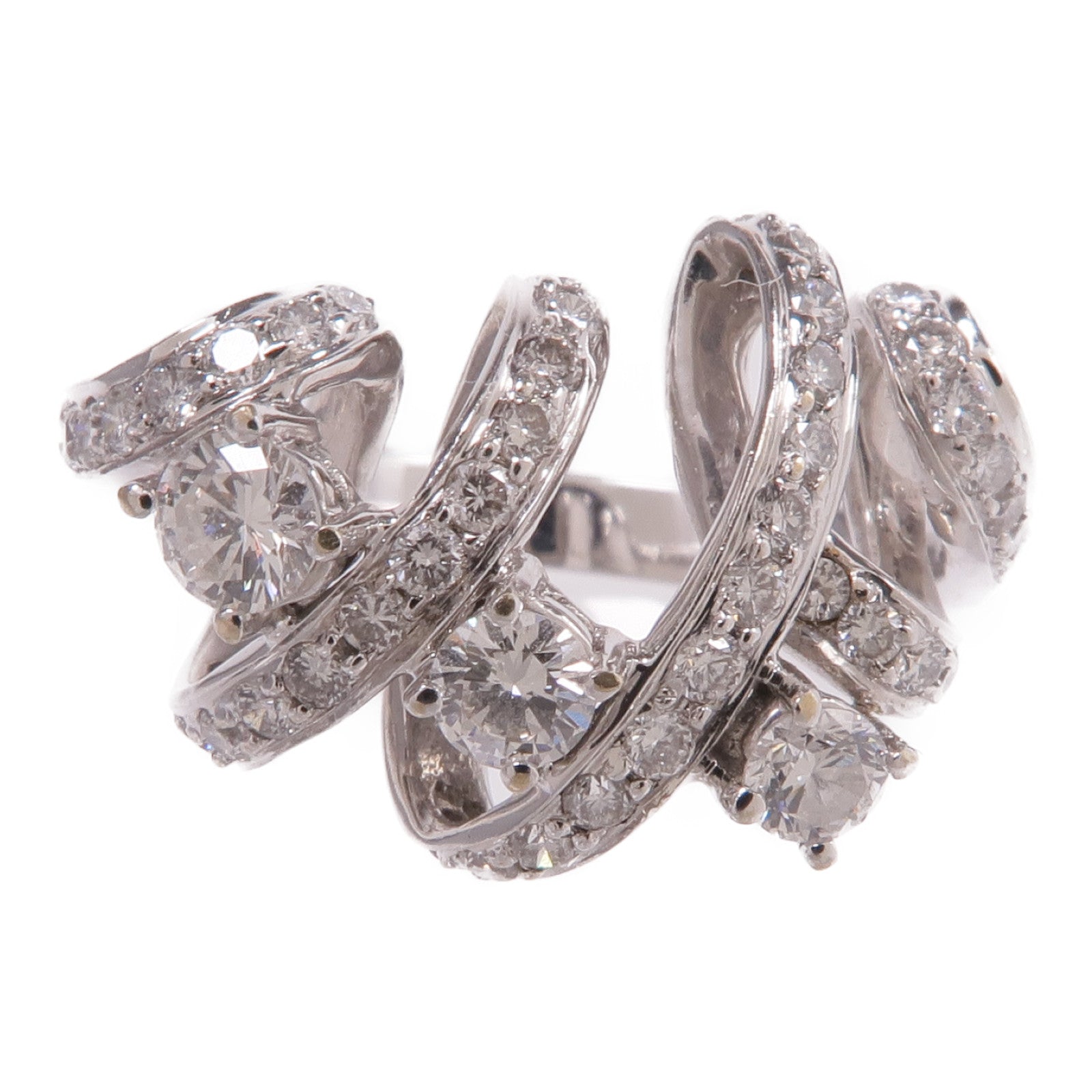 JEWELRY 【激減優惠】18K白金Diamond Ring鑽石戒指US#5.5