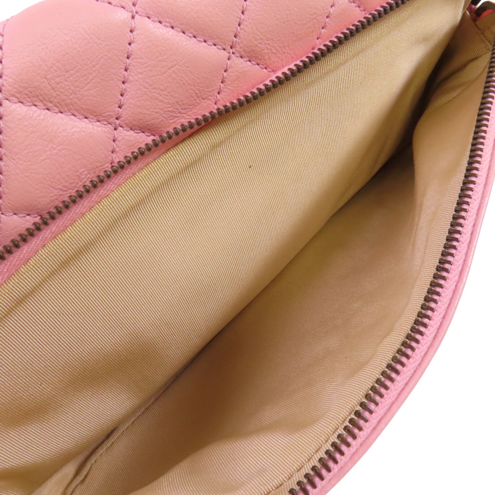 CHANEL 牛皮皮革Chain Shoulder金扣鏈帶肩背袋