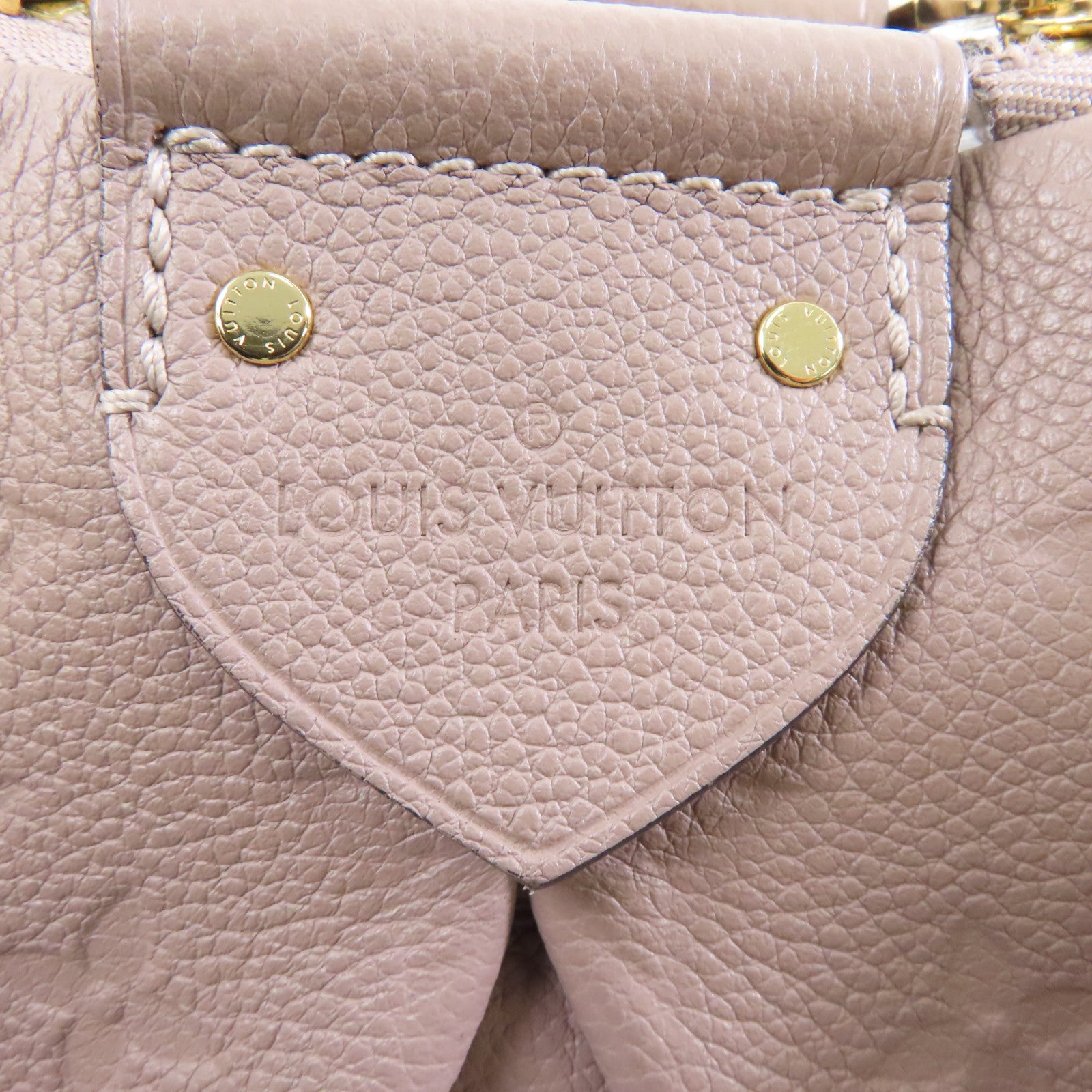 LOUIS VUITTON 【激減優惠】Monogram Empreinte Mazarine PM金扣手挽肩背兩用袋灰褐色