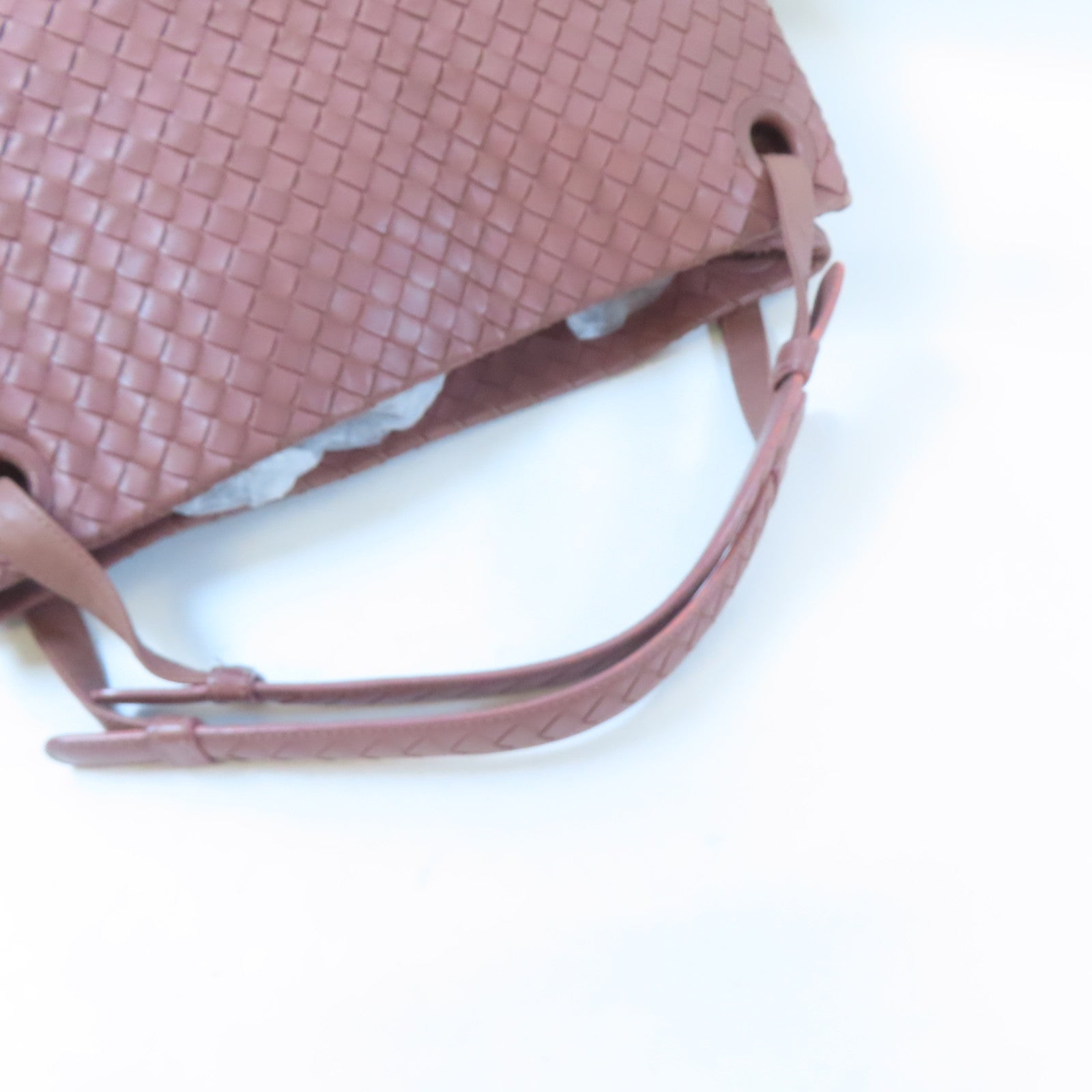 BOTTEGA VENETA 織紋牛皮皮革Shoulder Bag肩背袋粉紅色
