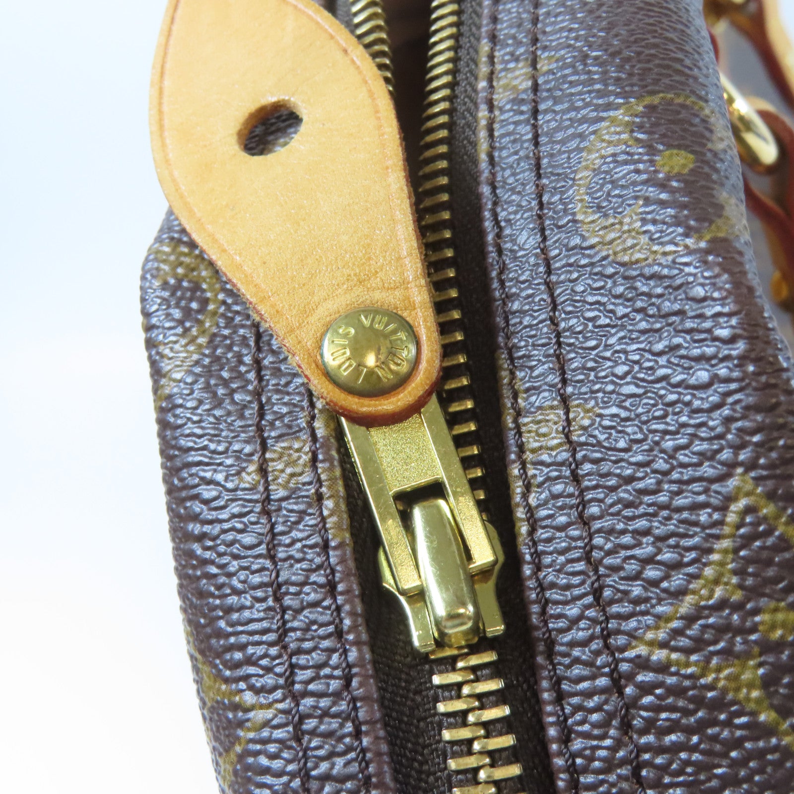 LOUIS VUITTON Monogram Montorgueil GM金扣肩背袋啡色