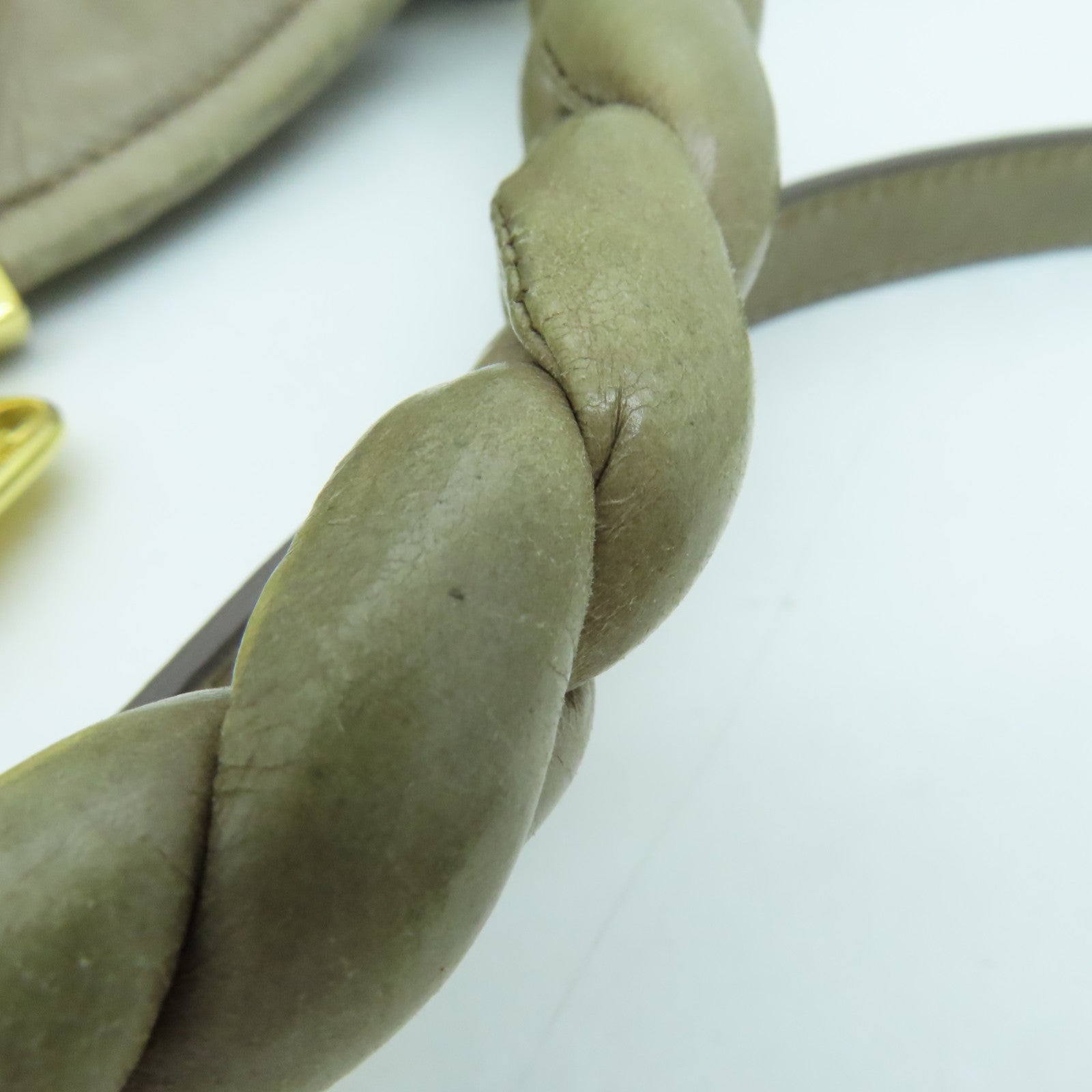 Miu Miu 牛皮皮革2way Shoulder Bag金扣手挽肩背两用袋啡色