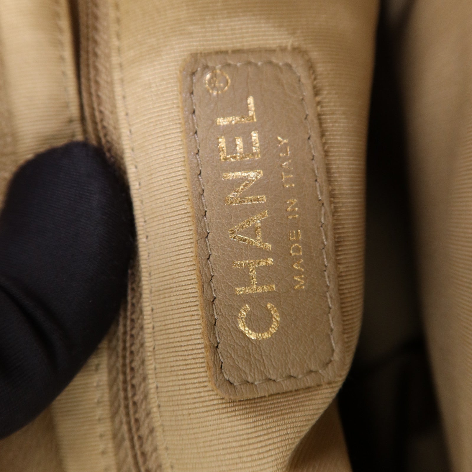 CHANEL 牛皮皮革2 Way Shoulder Bag金扣鏈帶肩背袋