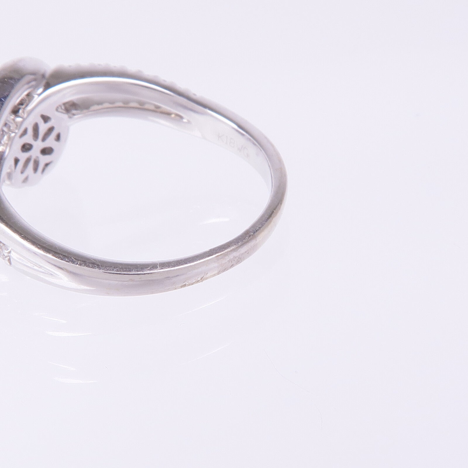 JEWELRY 【激減優惠】18K白金Diamond Ring鑽石戒指US#7