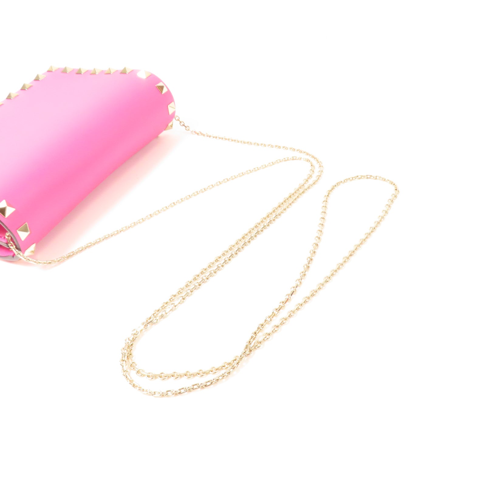 Valentino 牛皮皮革Rockstud鏈帶肩背袋