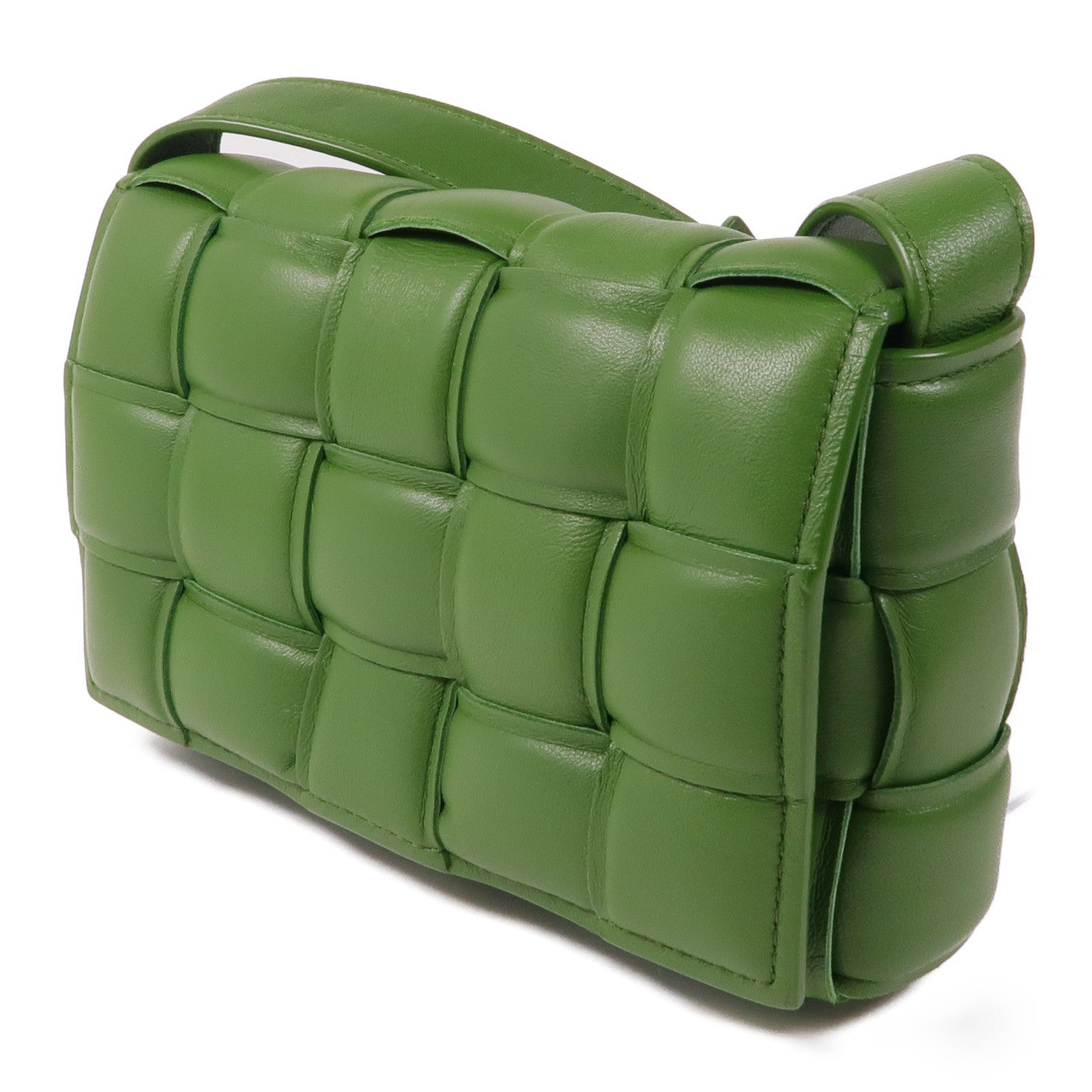 BOTTEGA VENETA 【激減優惠】羊皮皮革Padded Cassette Teen金扣肩背袋
