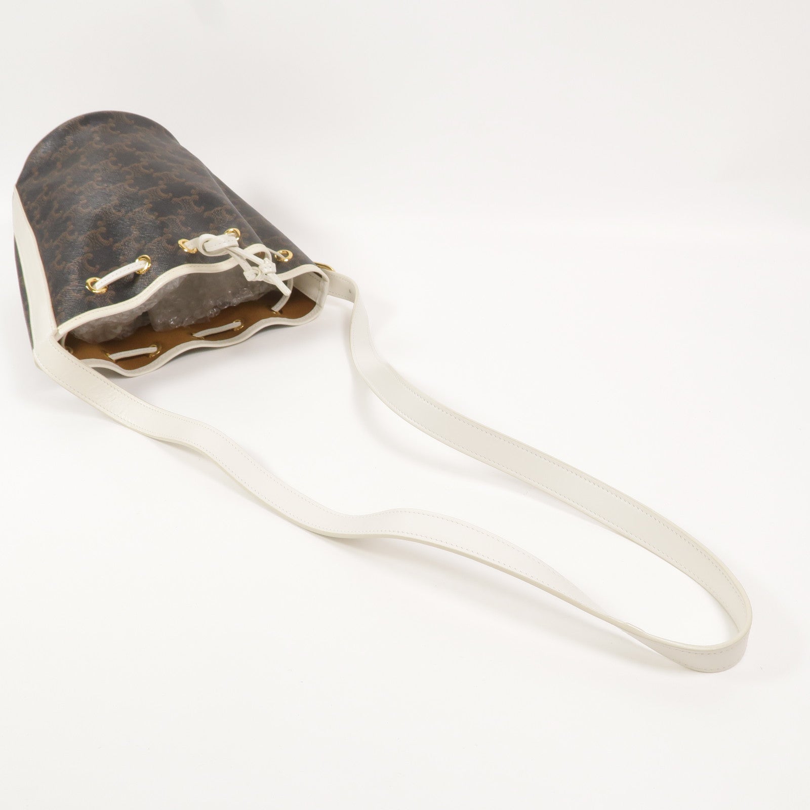CELINE 塗層帆布Small Drawstring Bag肩背袋