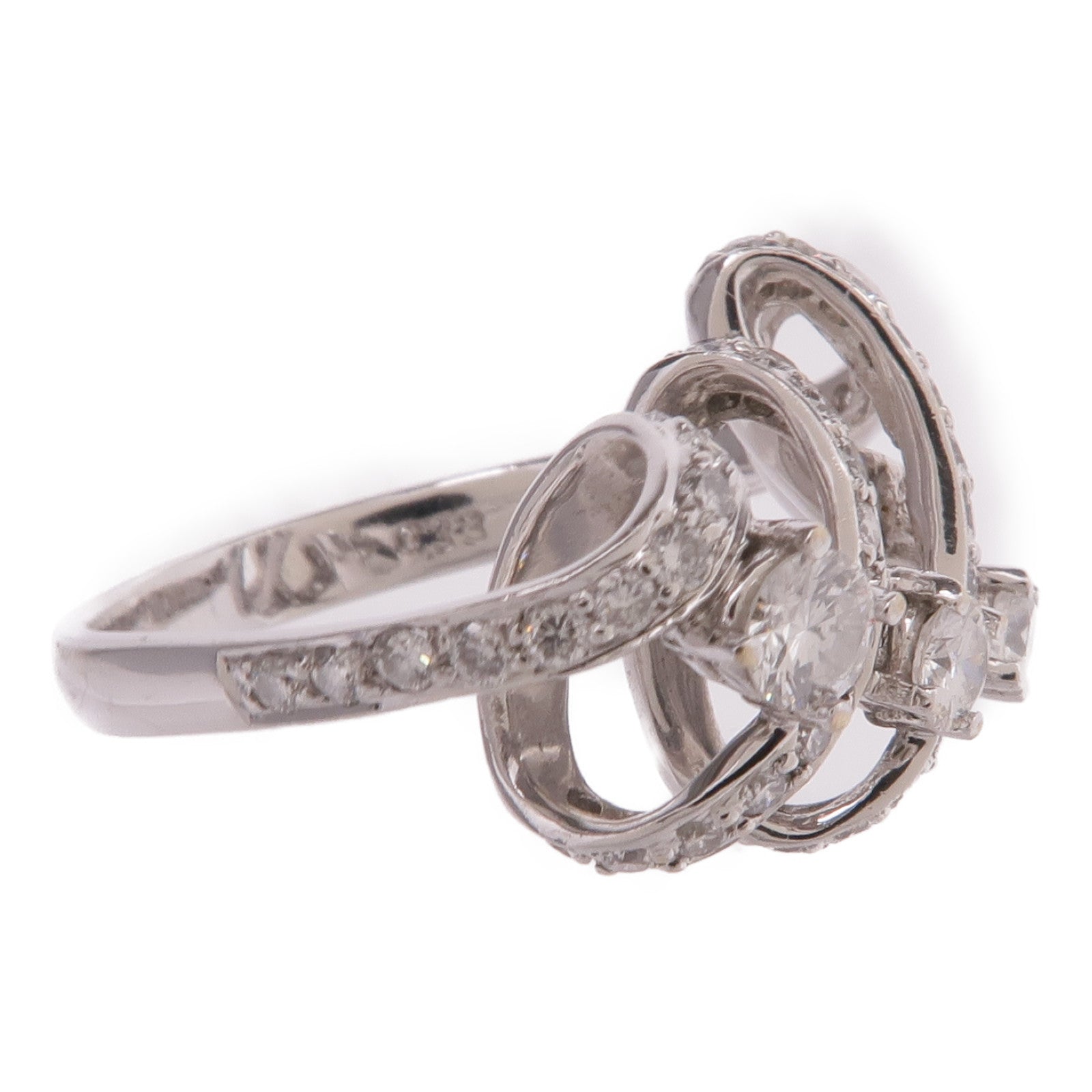 JEWELRY 【激減優惠】18K白金Diamond Ring鑽石戒指US#5.5