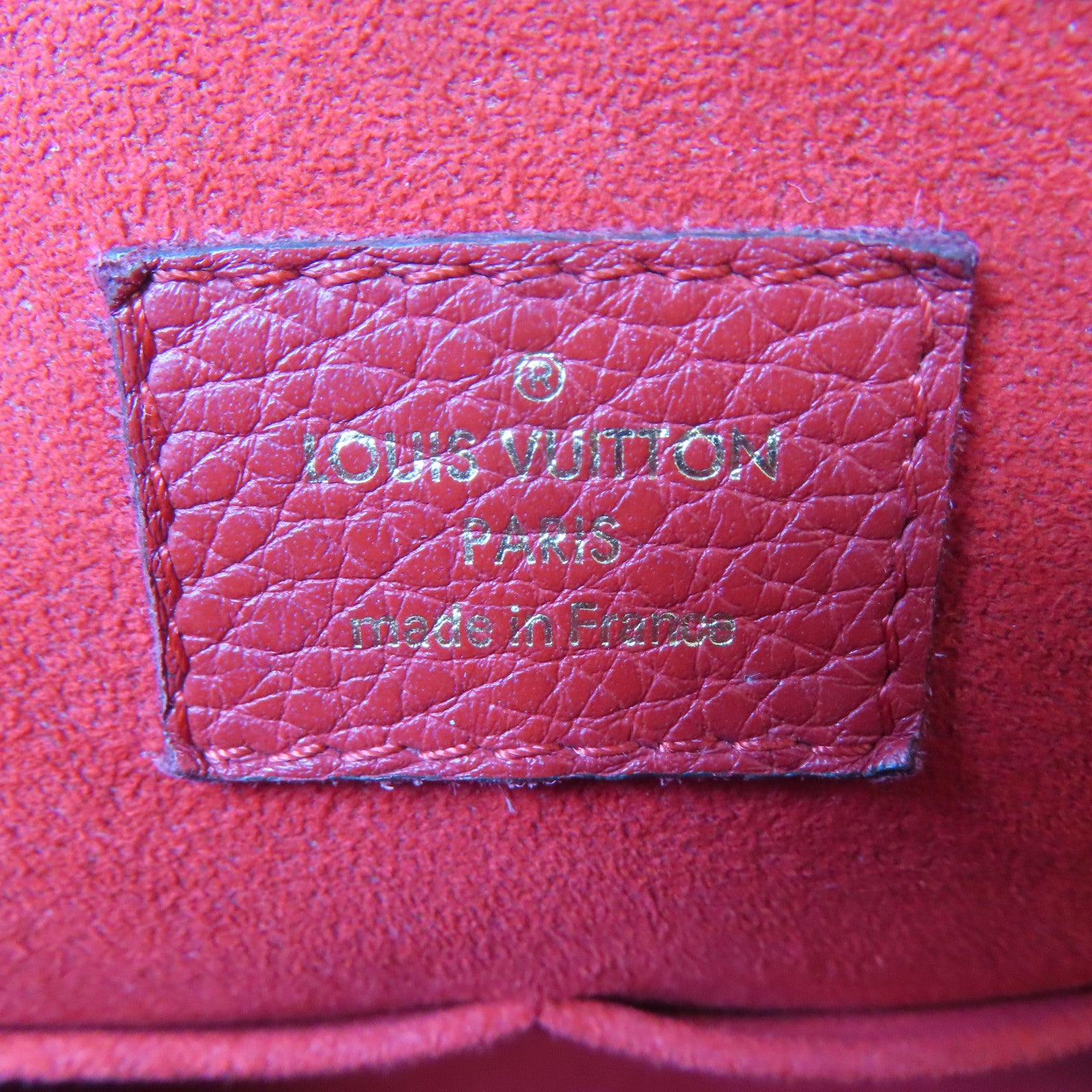 LOUIS VUITTON Monogram Retiro PM金扣手挽肩背兩用袋啡色/紅色