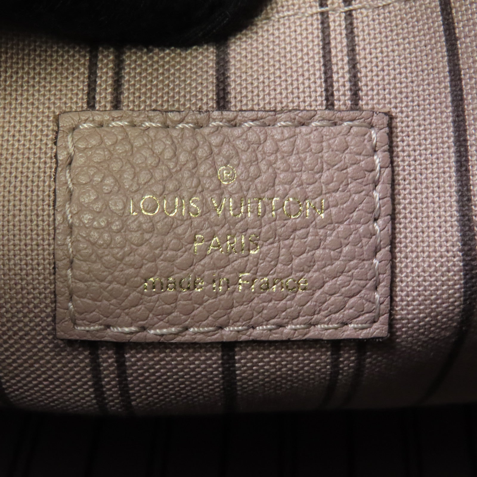 LOUIS VUITTON 【激減優惠】Monogram Empreinte Mazarine PM金扣手挽肩背兩用袋灰褐色
