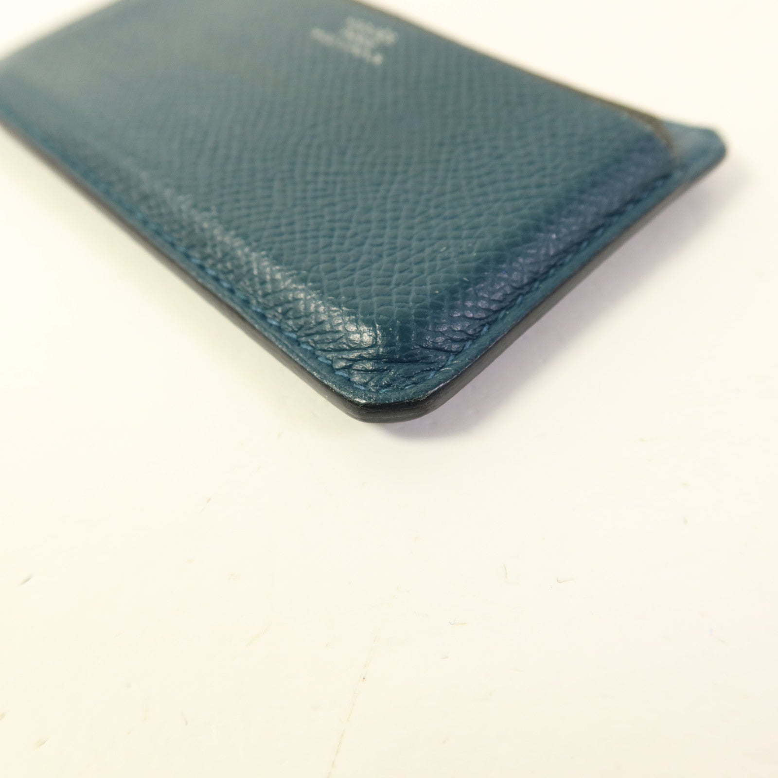 HERMES Epsom皮革Card Case卡片套Vert Cypres