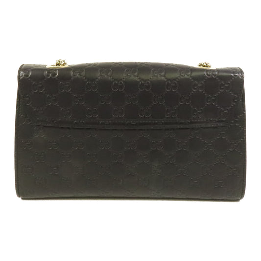 GUCCI 牛皮皮革Emily金扣鏈帶肩背袋