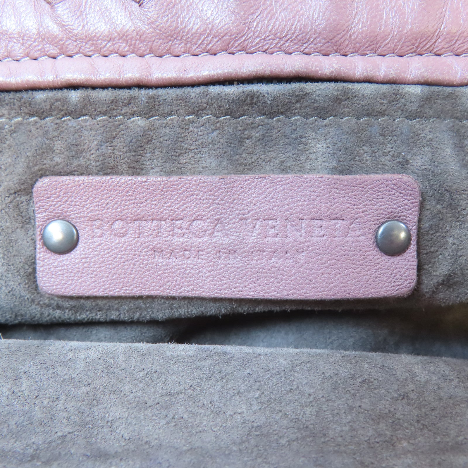 BOTTEGA VENETA 織紋牛皮皮革Shoulder Bag肩背袋粉紅色