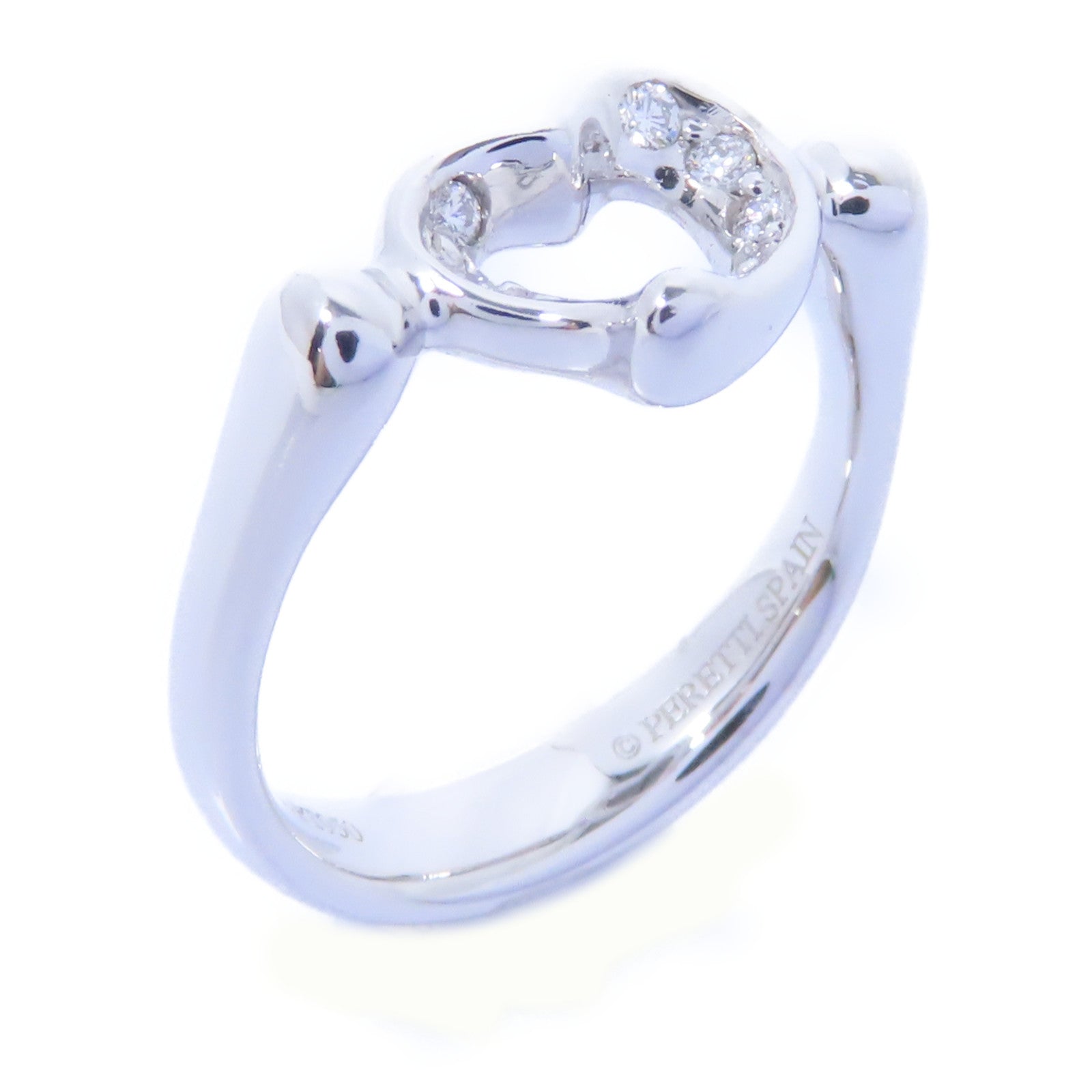 TIFFANY＆CO 【激減優惠】PT950鉑金Open Heart Ring戒指US#3.5