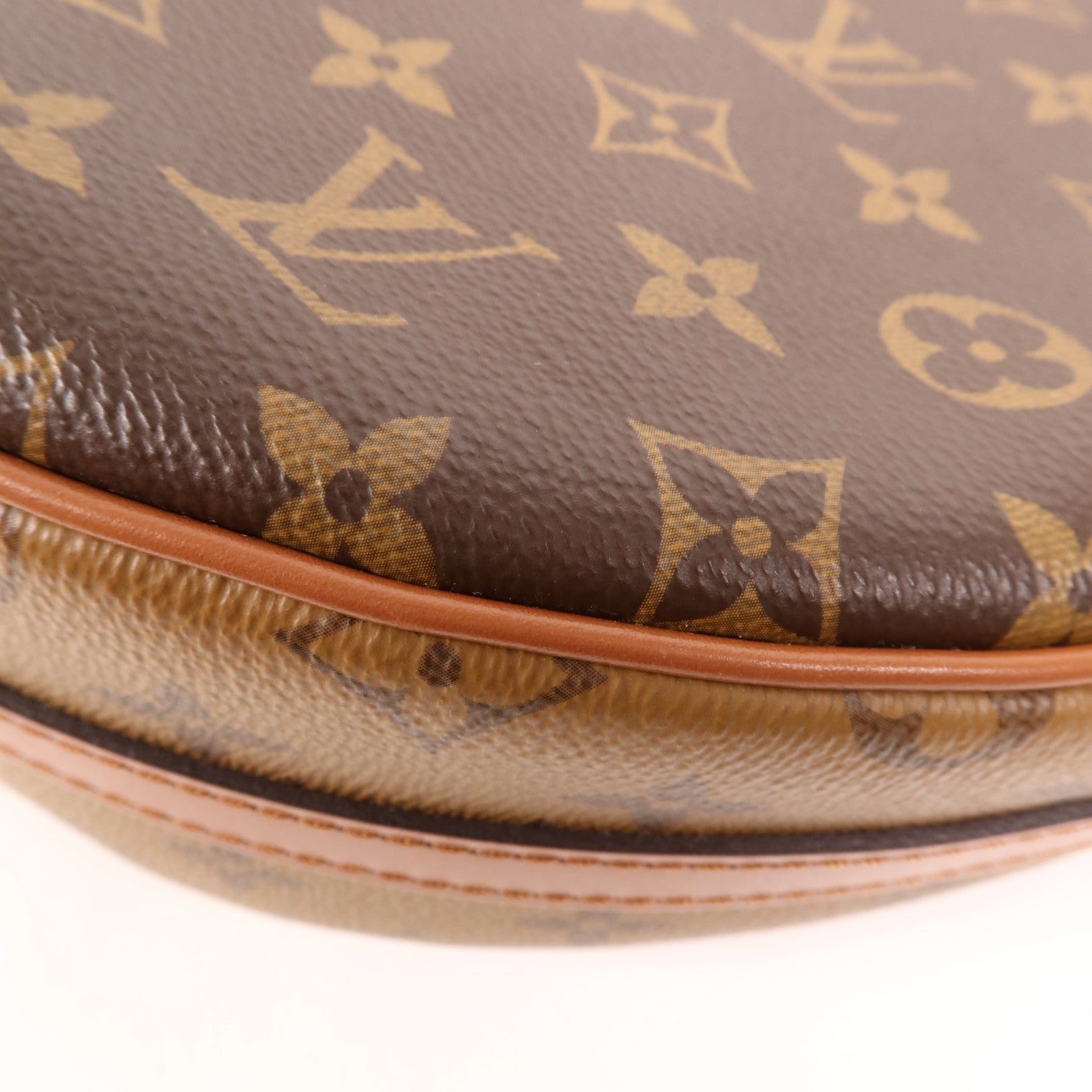 LOUIS VUITTON Monogram Reverse Loop Hobo金扣手挽肩背兩用袋