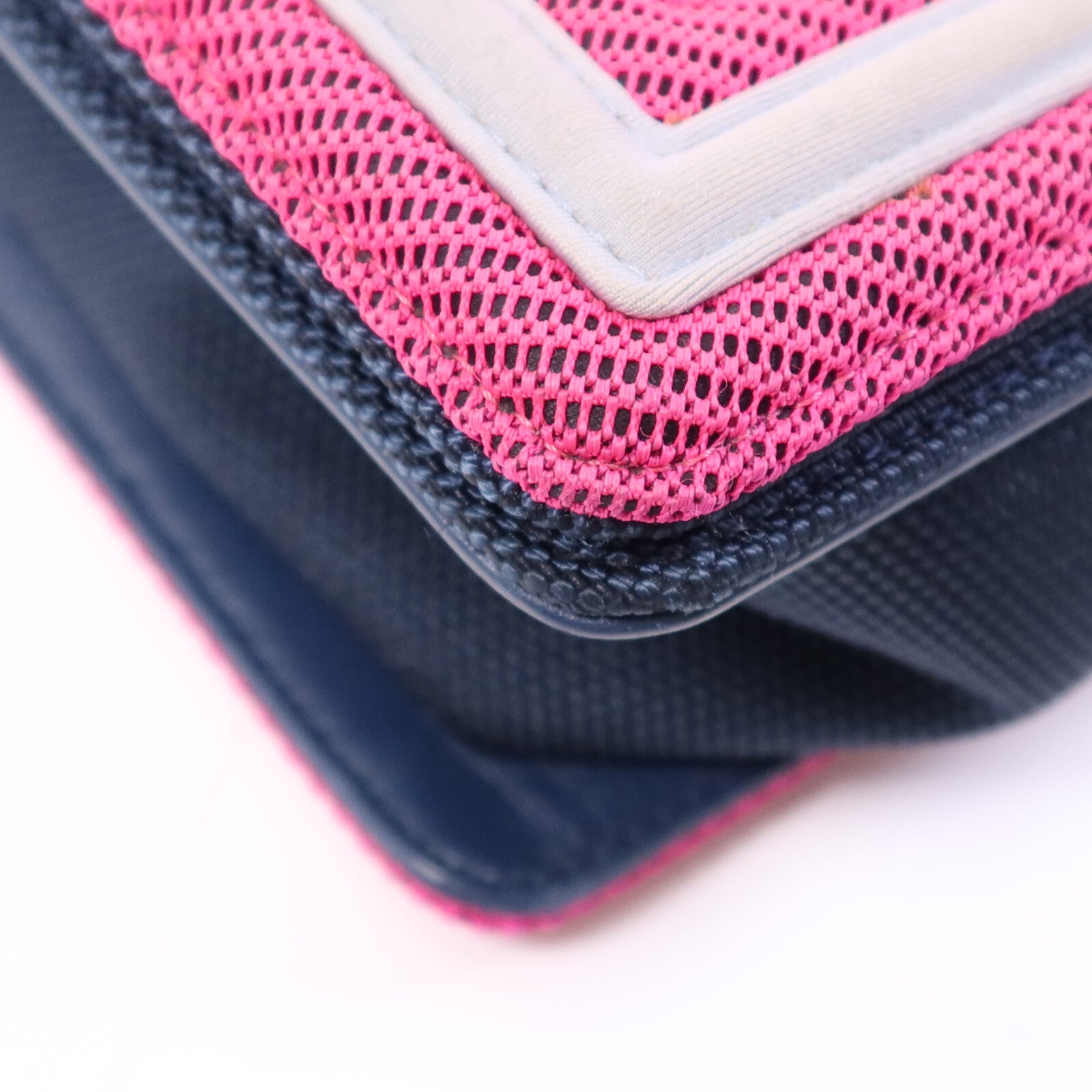 CHANEL 帆布Boy 25銀扣鏈帶肩背袋