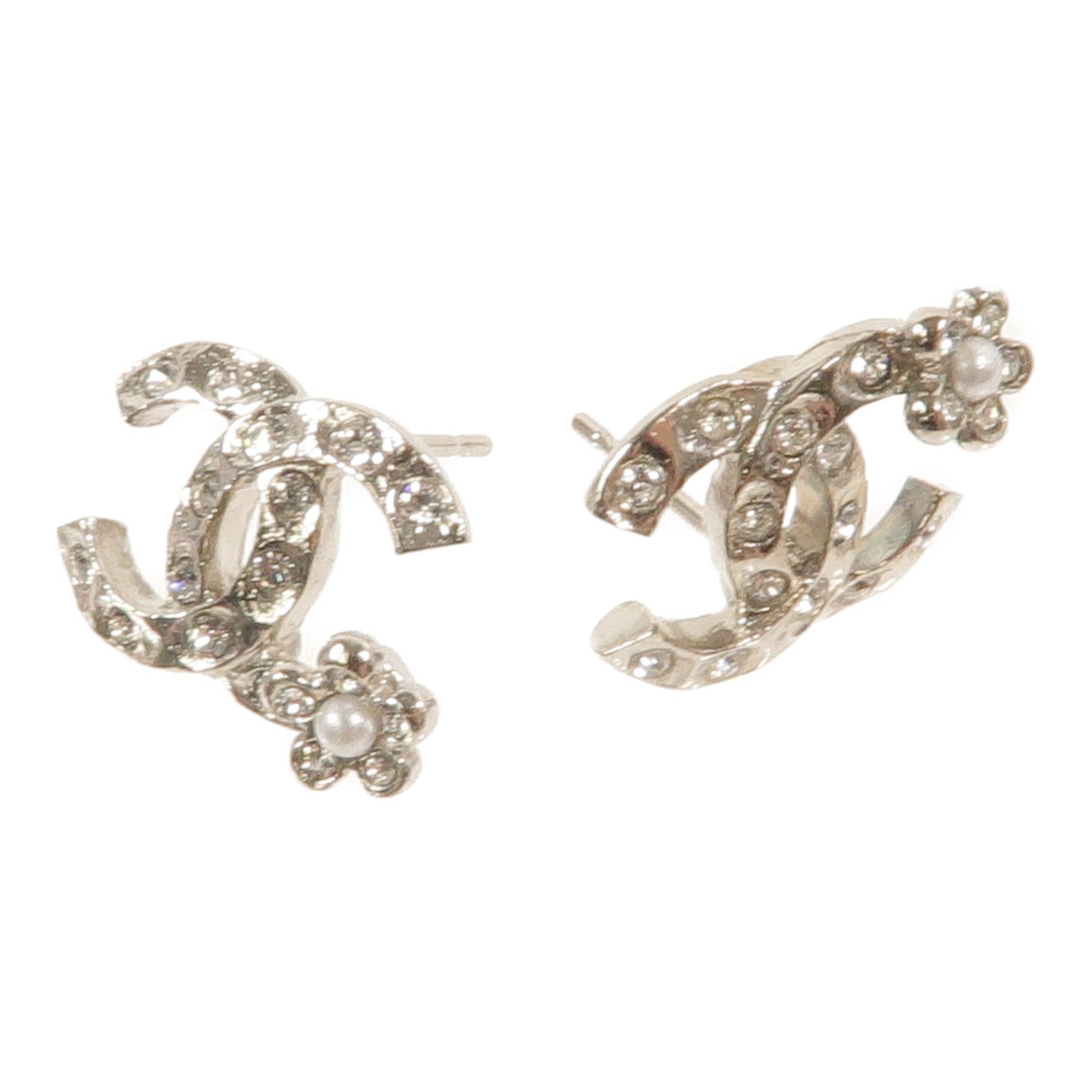 CHANEL 金屬Crystal Earring耳環