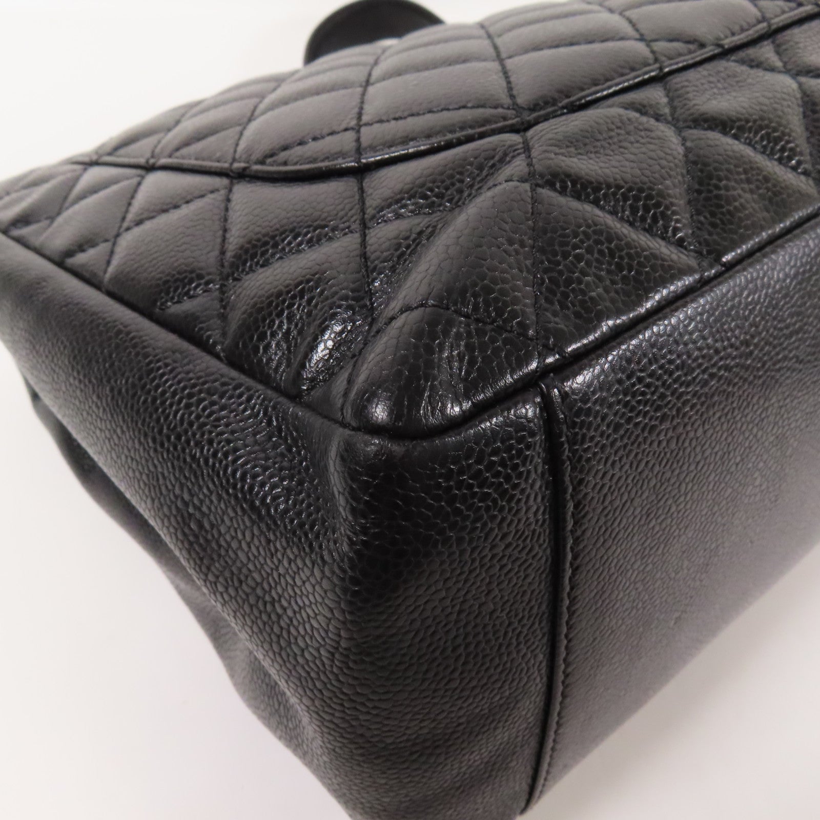 CHANEL 牛皮皮革GST Grand Shopping Tote銀扣鏈帶肩背袋
