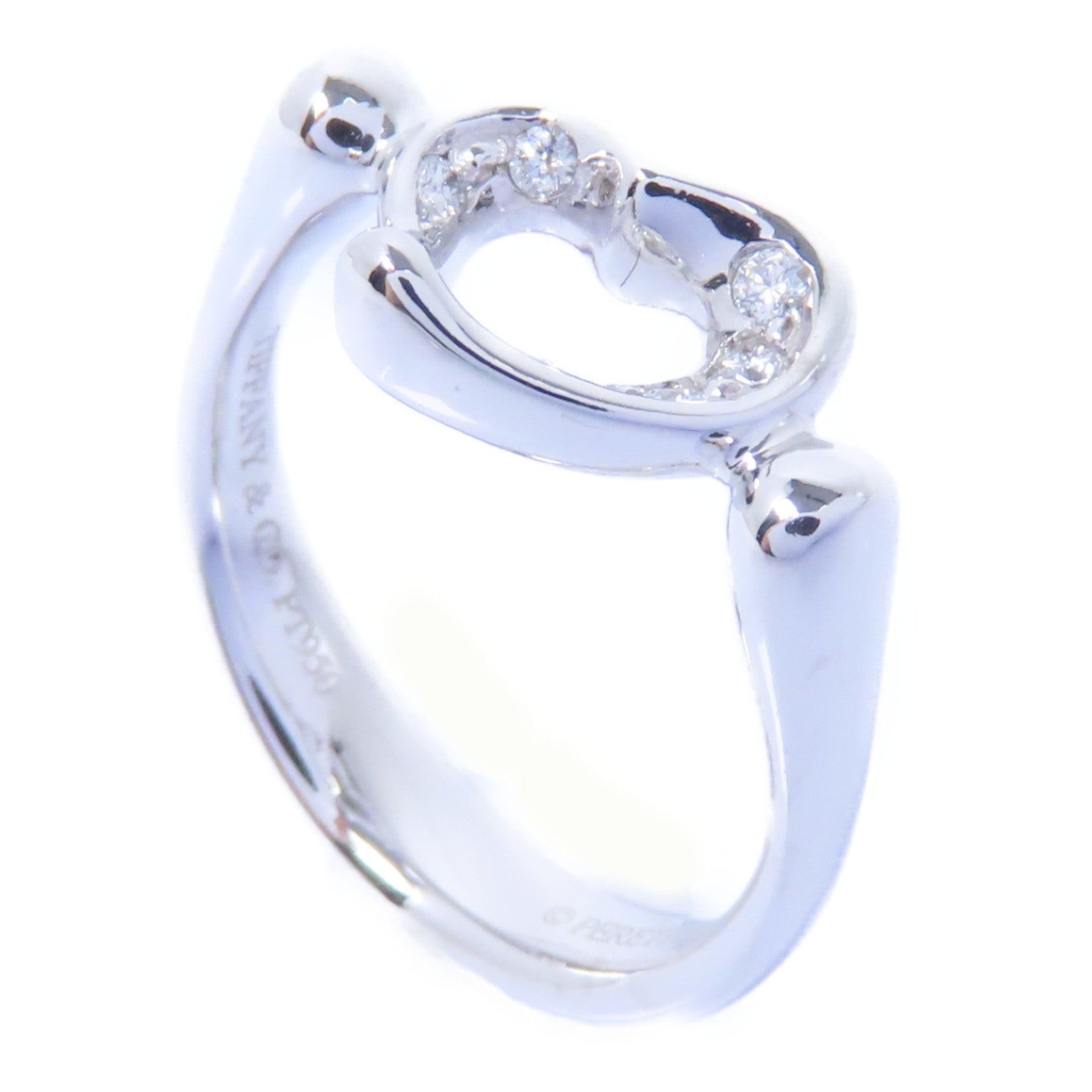 TIFFANY＆CO 【激減優惠】PT950鉑金Open Heart Ring戒指US#3.5