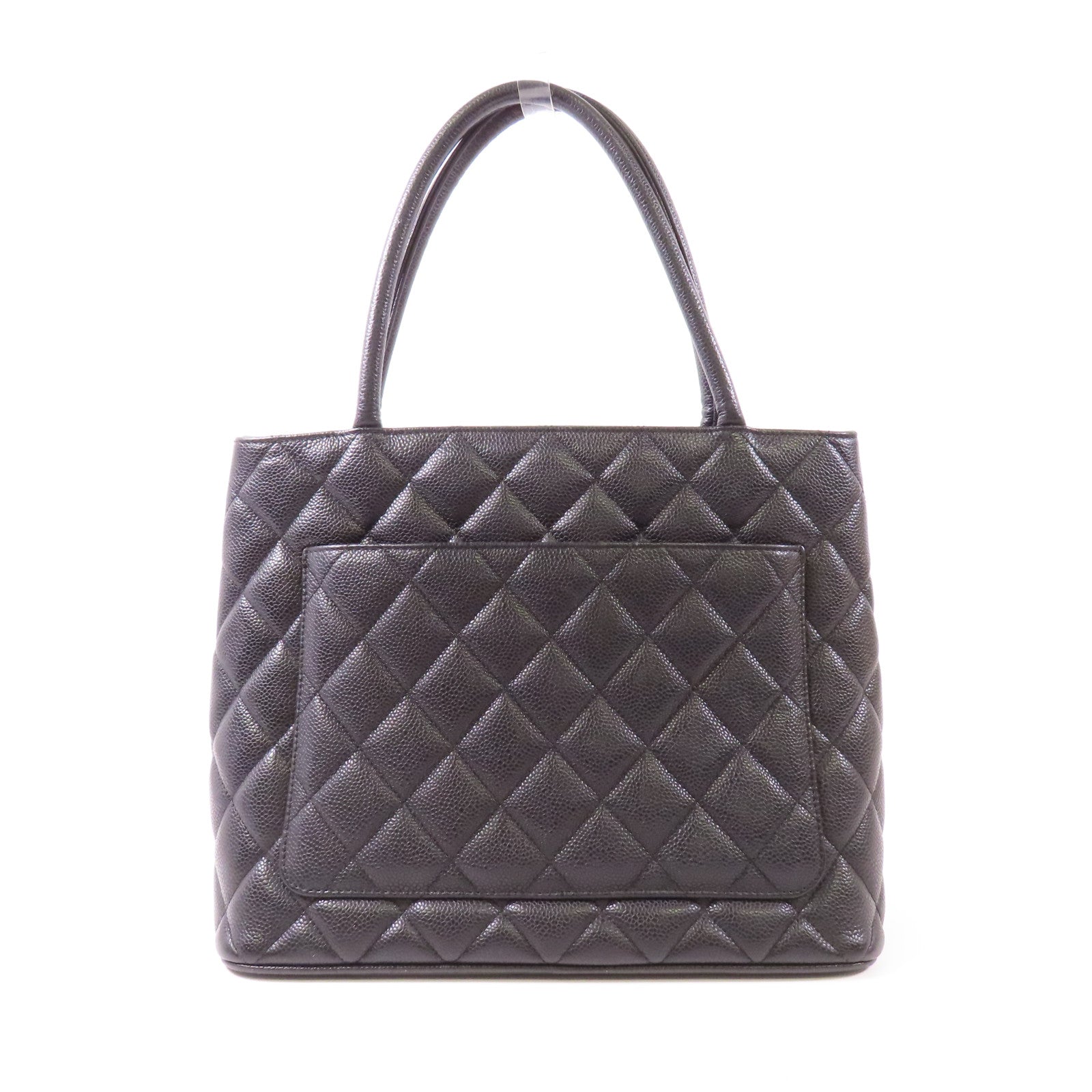 CHANEL 牛皮皮革Medallion Tote Bag金扣手挽袋