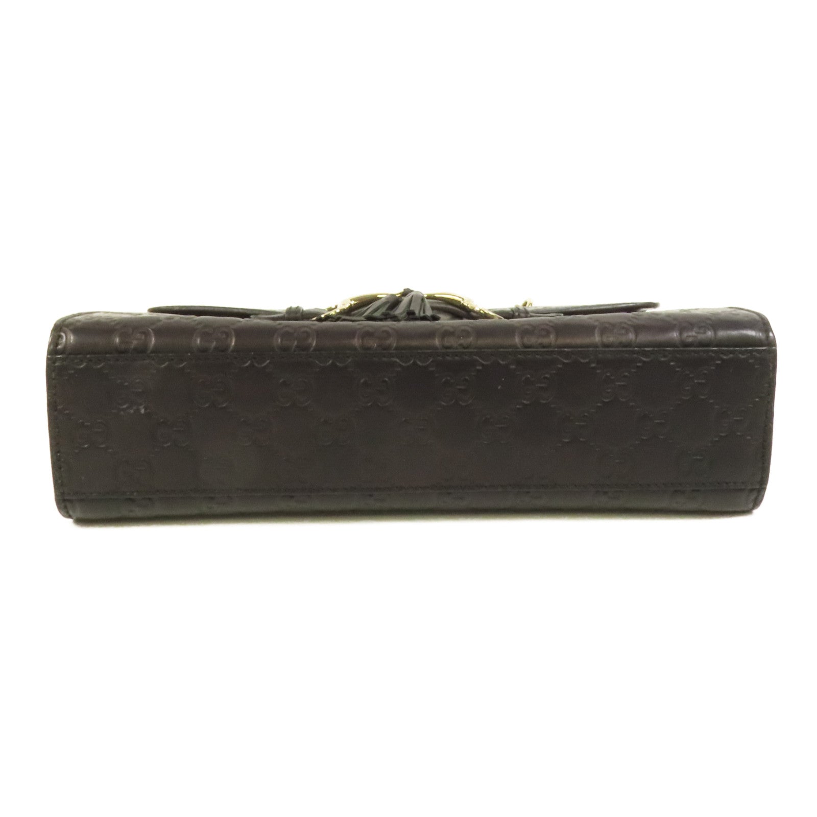 GUCCI 牛皮皮革Emily金扣鏈帶肩背袋