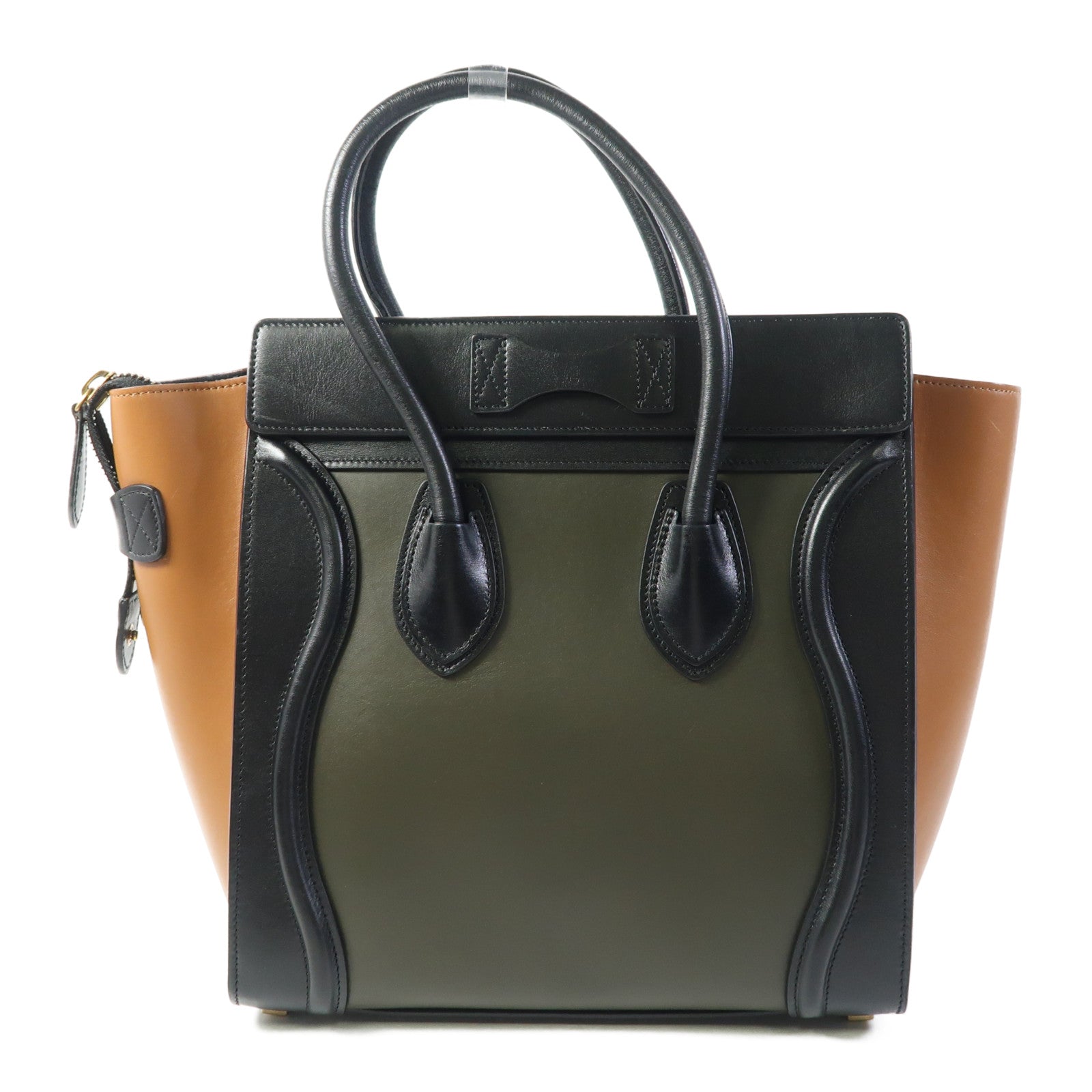 CELINE 牛皮皮革Micro Luggage金扣手挽袋