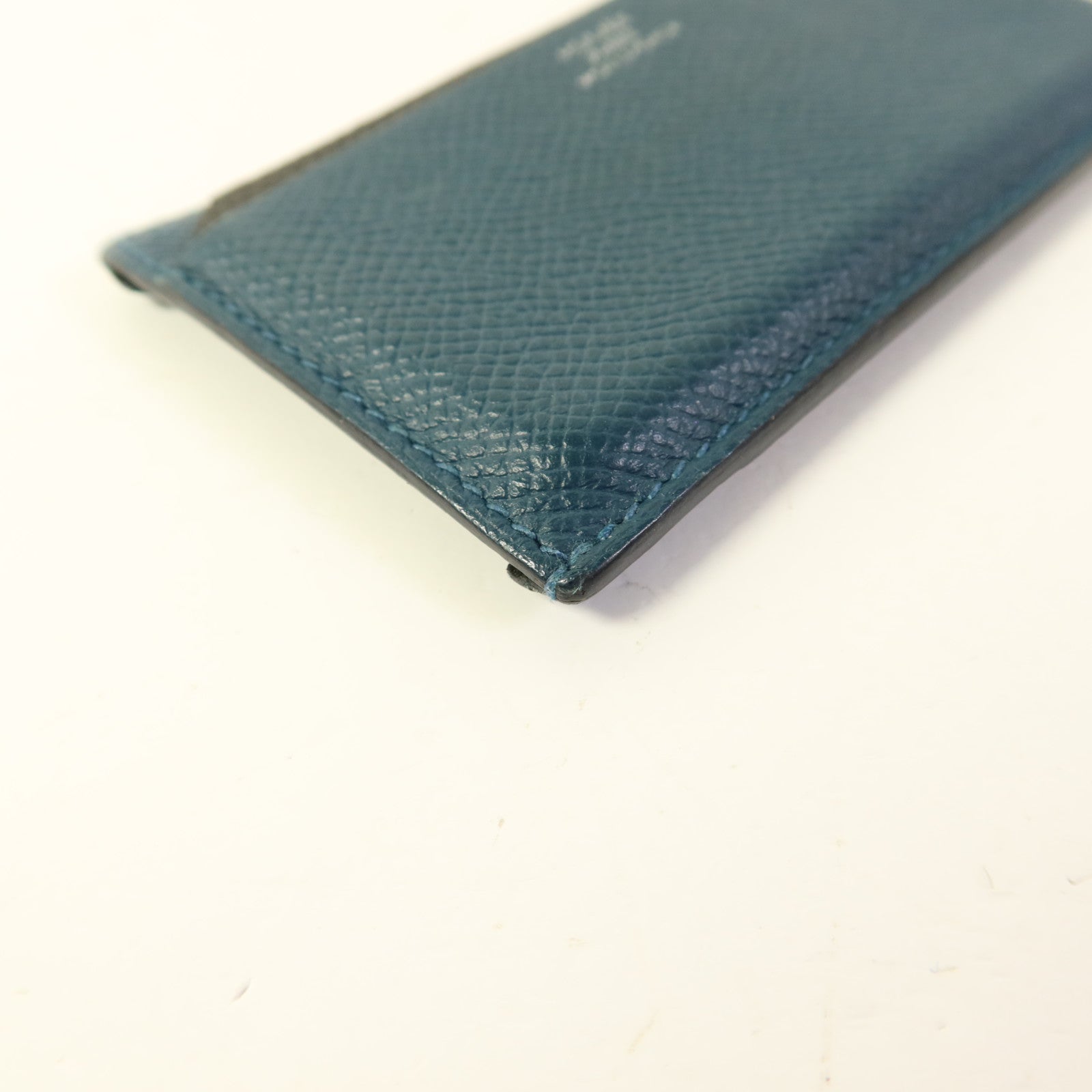 HERMES Epsom皮革Card Case卡片套Vert Cypres