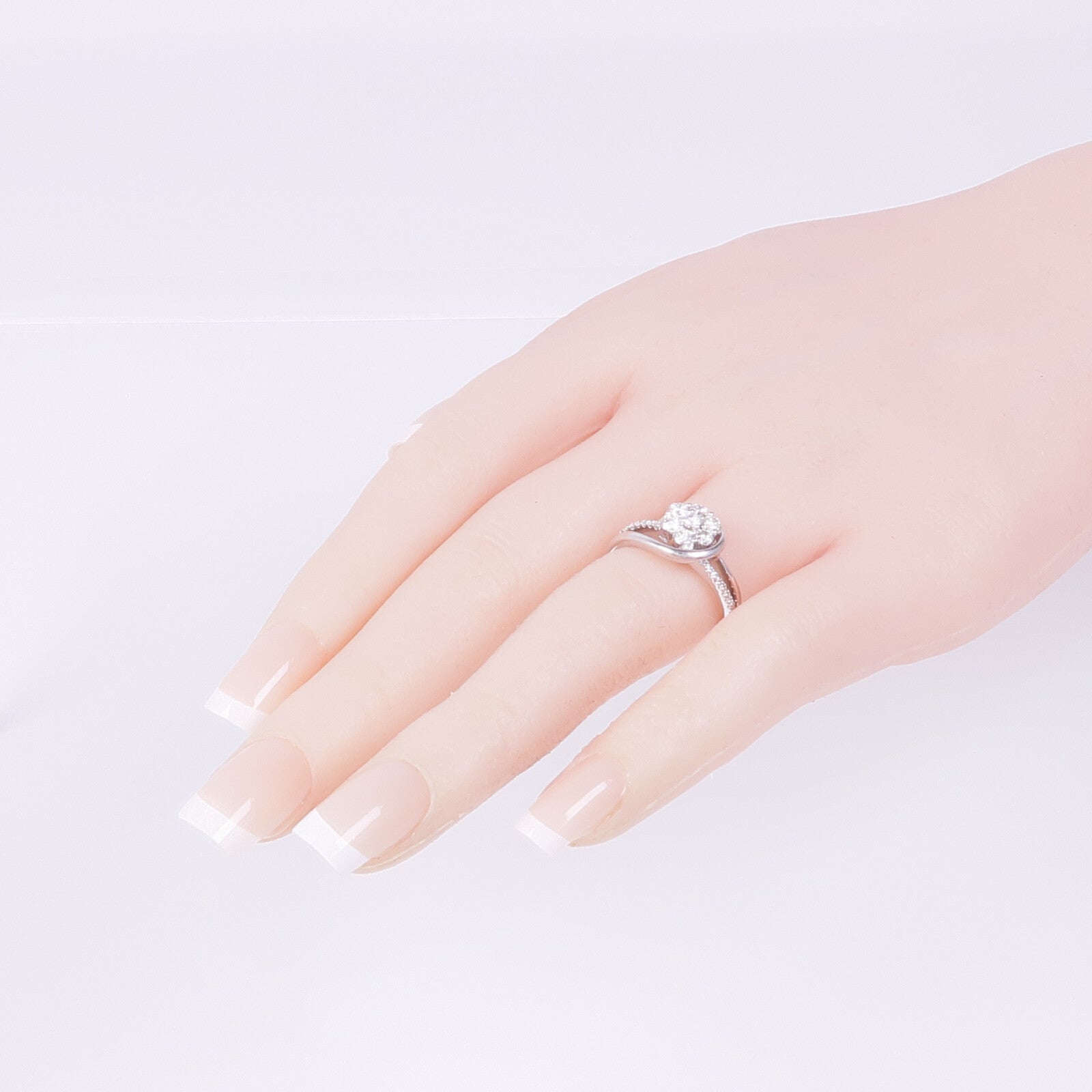 JEWELRY 【激減優惠】18K白金Diamond Ring鑽石戒指US#7