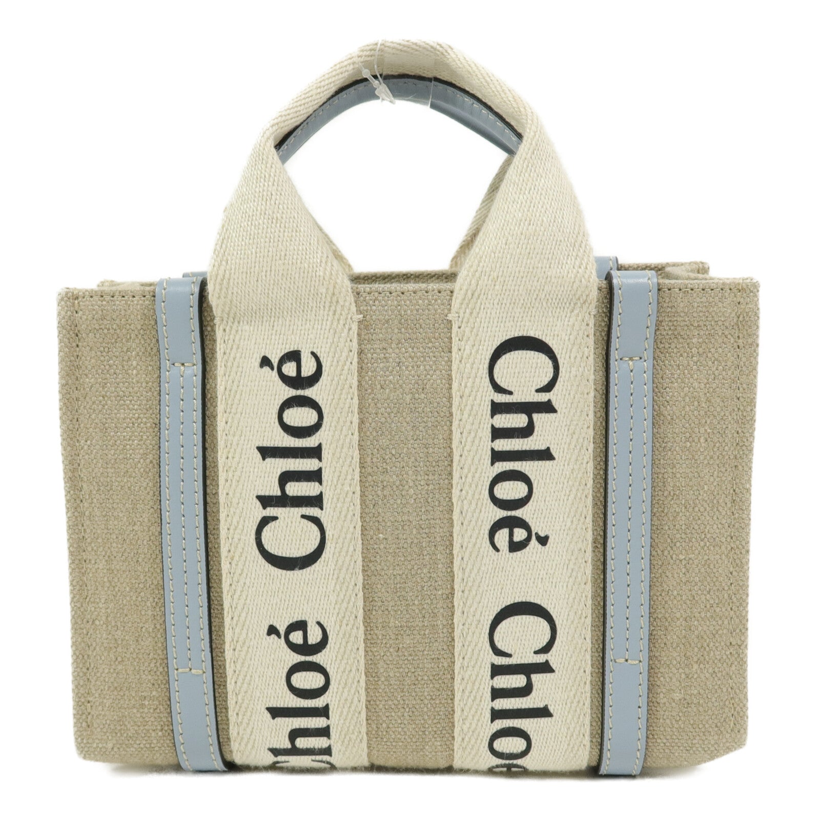 Chloe 帆布Mini Woody手挽肩背兩用袋