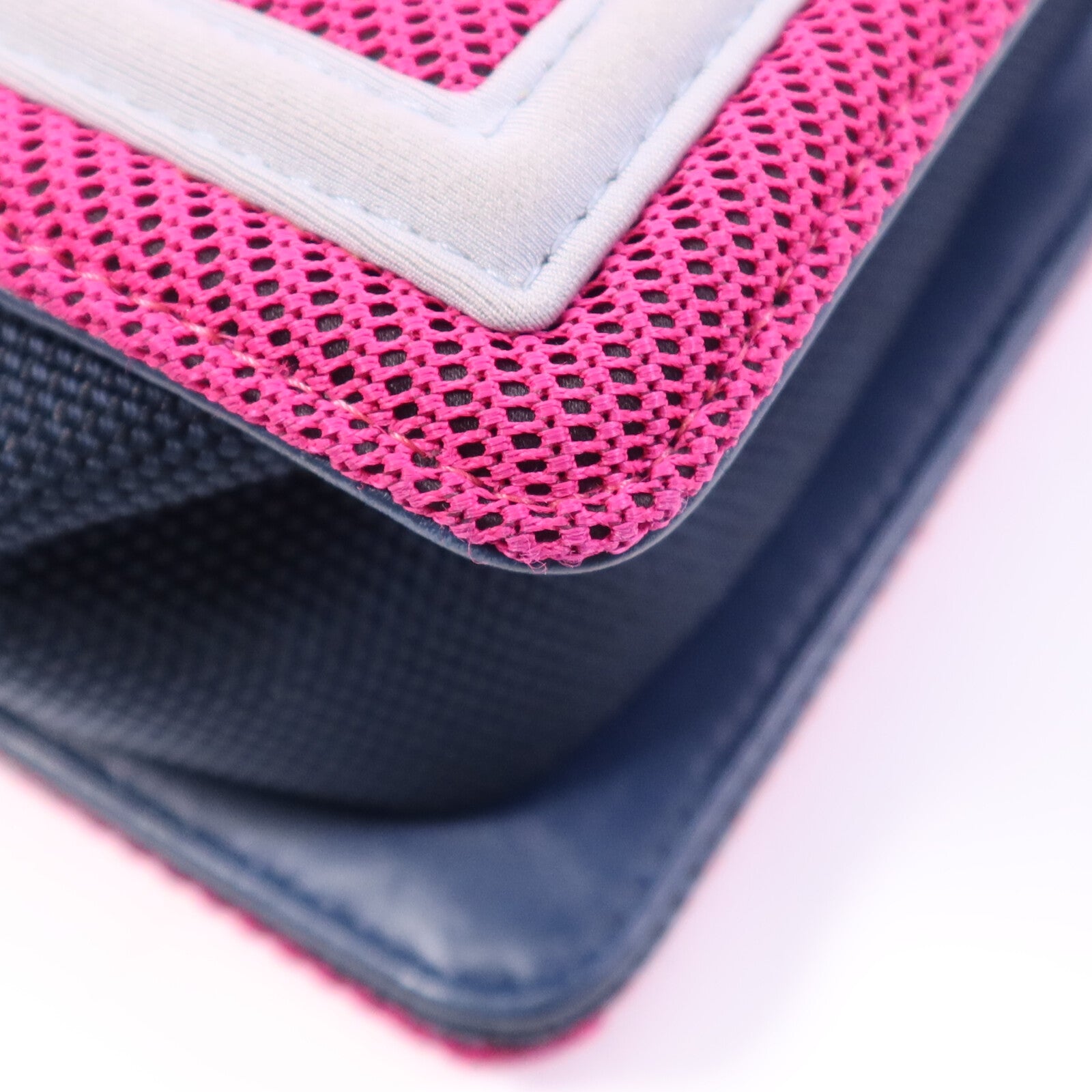 CHANEL 帆布Boy 25銀扣鏈帶肩背袋