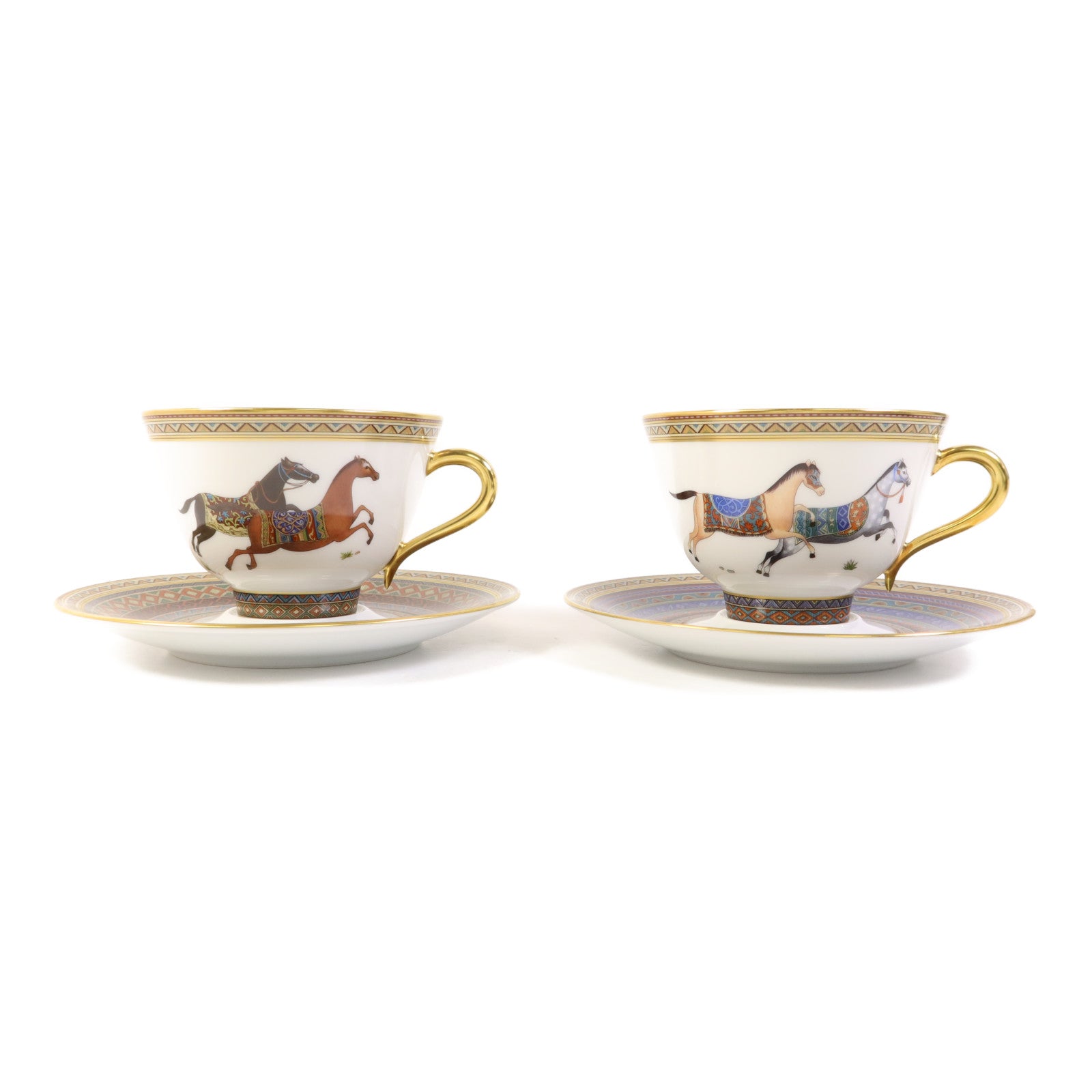 HERMES Cheval d’Orient tea cup and saucer
