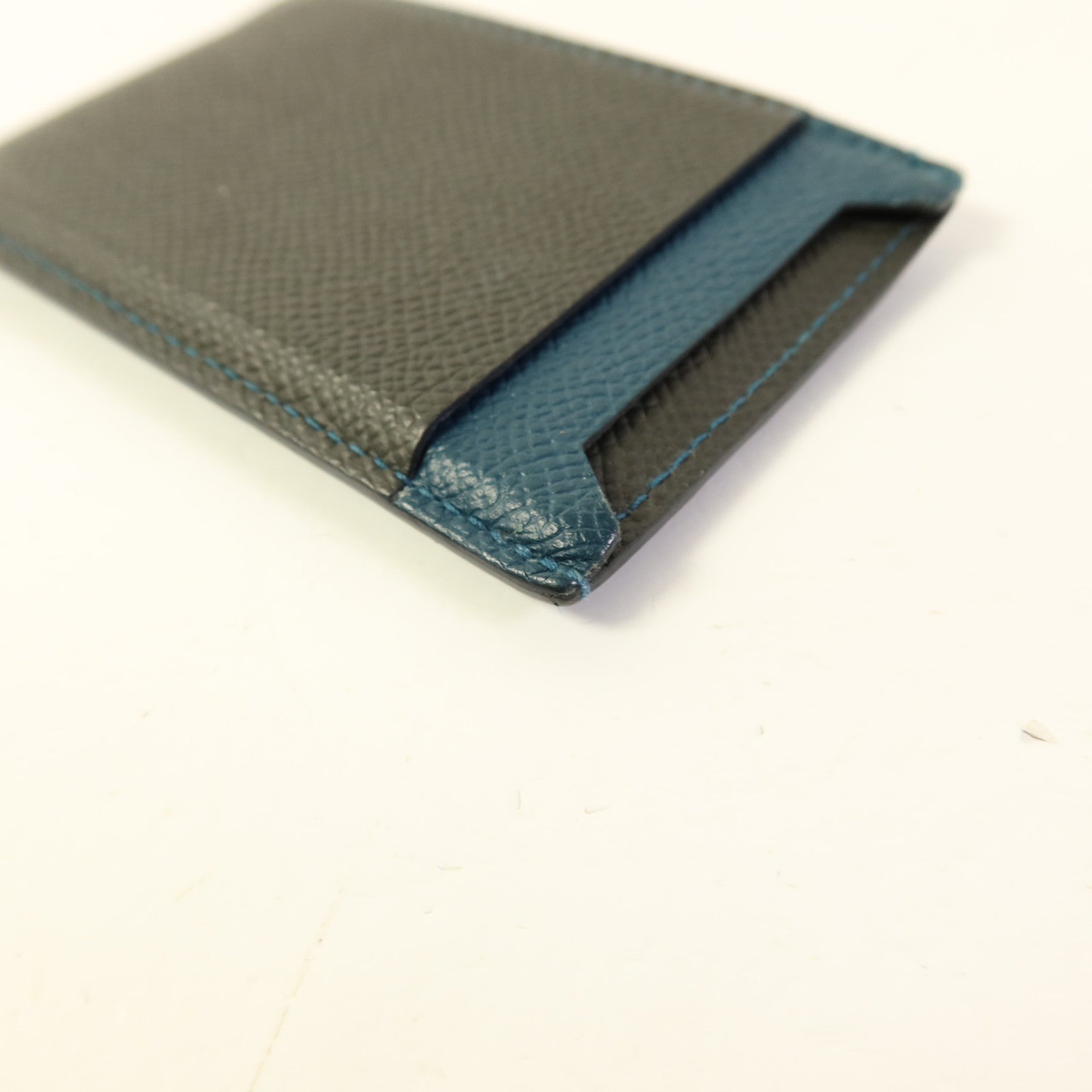 HERMES Epsom皮革Card Case卡片套Vert Cypres