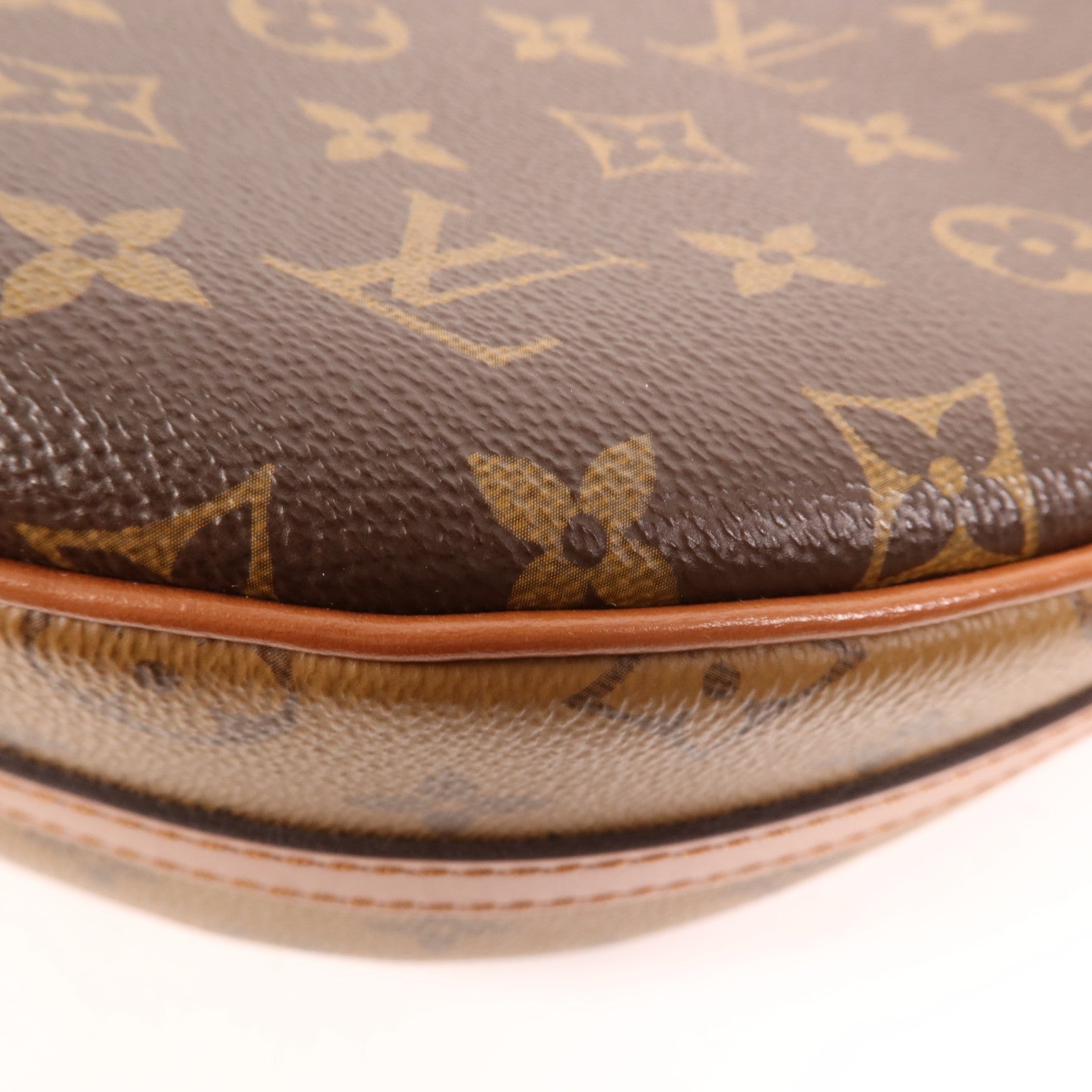 LOUIS VUITTON Monogram Reverse Loop Hobo金扣手挽肩背兩用袋