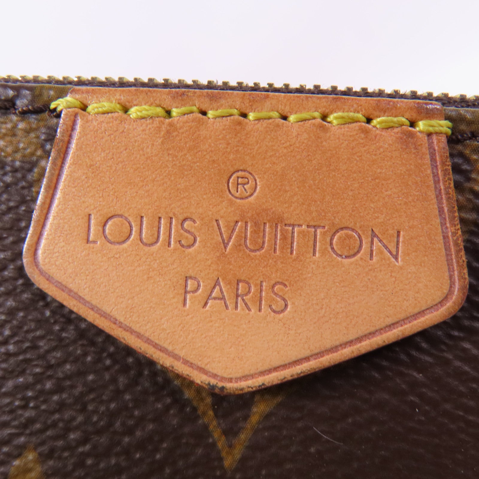 LOUIS VUITTON Monogram Multi Pochette Accessoires金扣手挽肩背兩用袋棕色