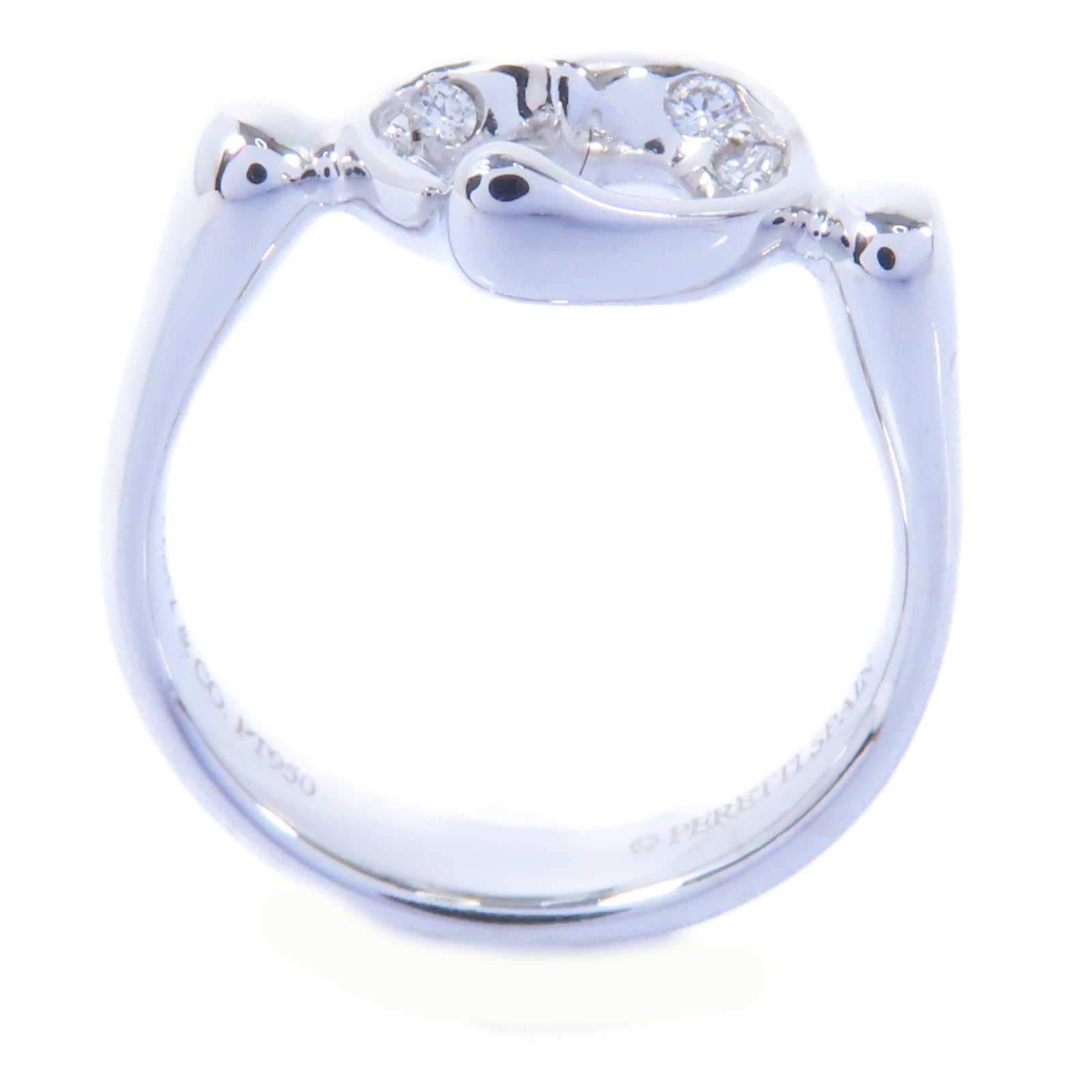 TIFFANY＆CO 【激減優惠】PT950鉑金Open Heart Ring戒指US#3.5