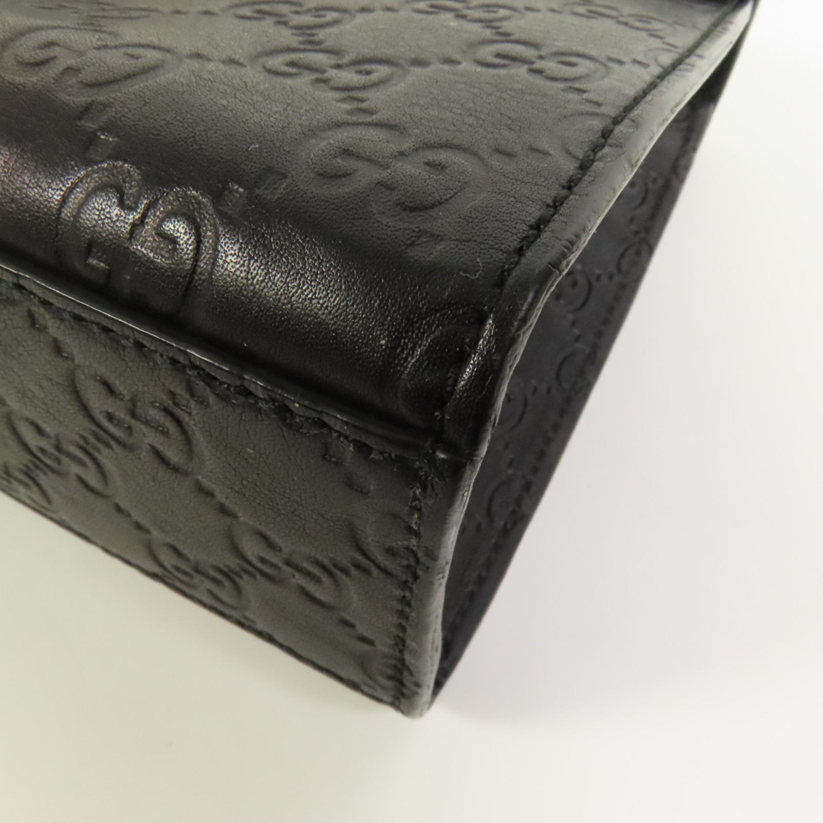 GUCCI 牛皮皮革Emily金扣鏈帶肩背袋