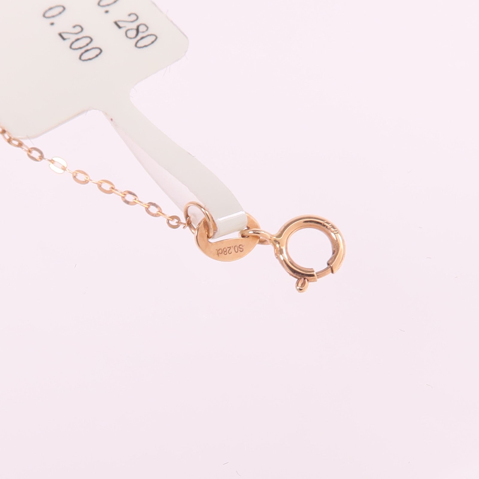 JEWELRY 18K玫瑰金Sapphire Diamond Necklace藍寶石/鑽石項鍊