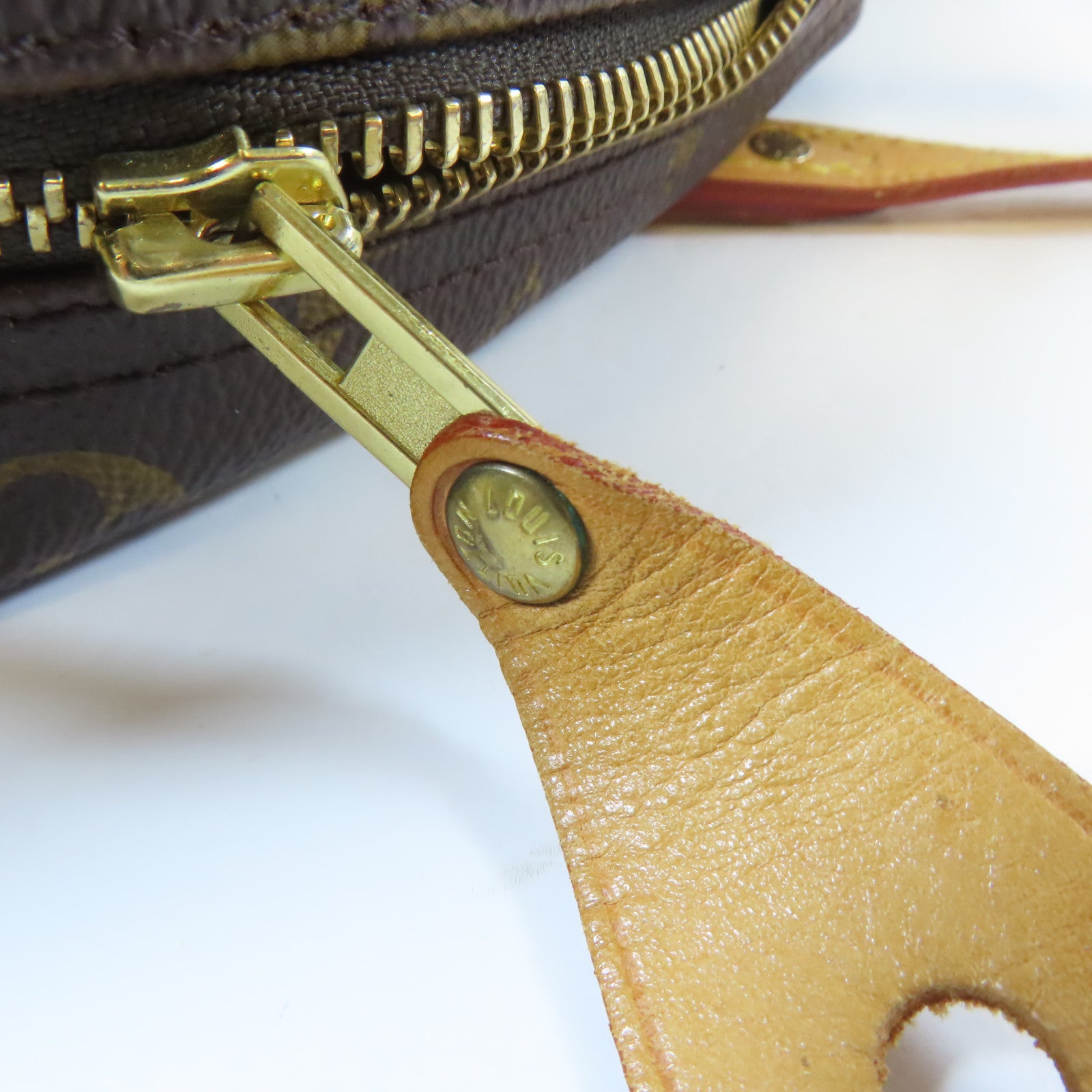 LOUIS VUITTON Monogram Montorgueil GM金扣肩背袋啡色