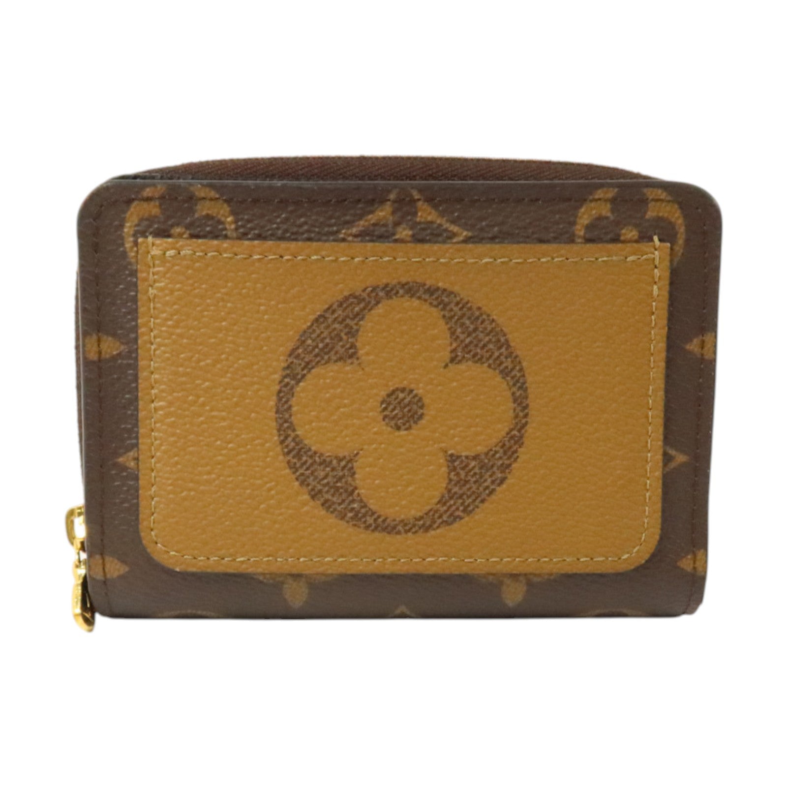 LOUIS VUITTON Monogram/Monogram Reverse Lou Wallet金扣錢包