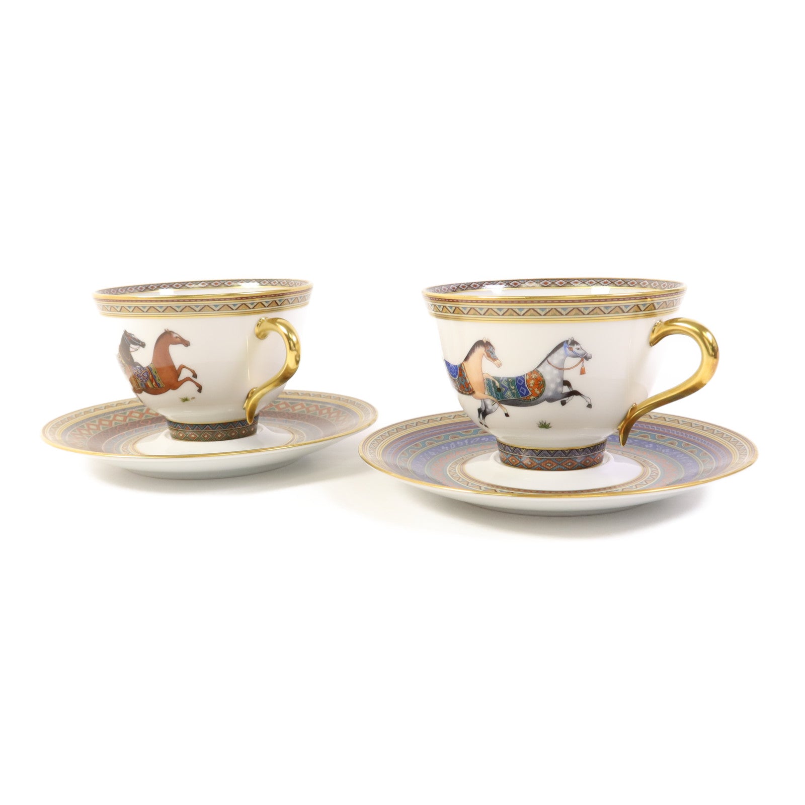 HERMES Cheval d’Orient tea cup and saucer