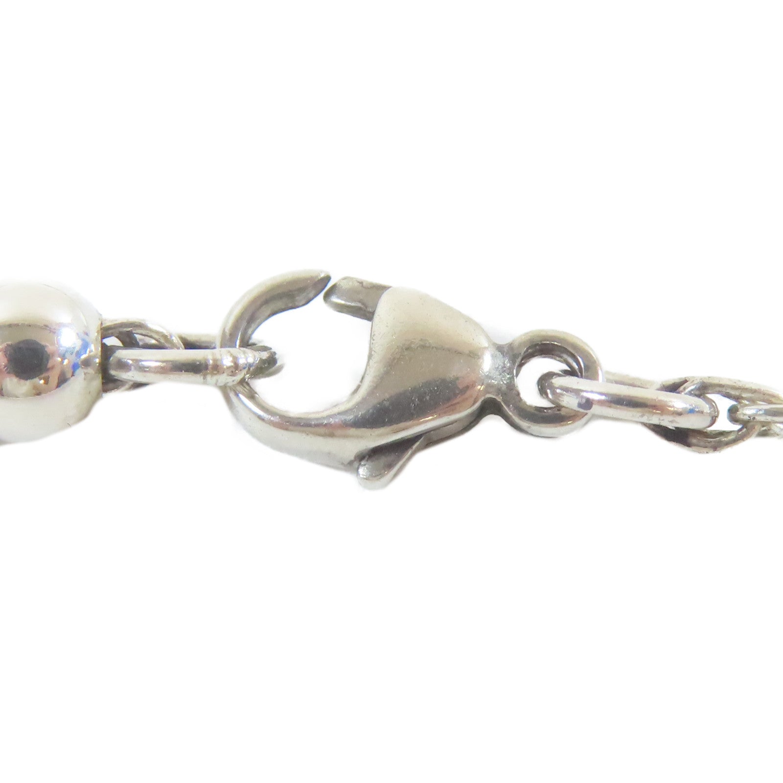 TIFFANY＆CO 925純銀Heart Tag Bead項鍊#45cm