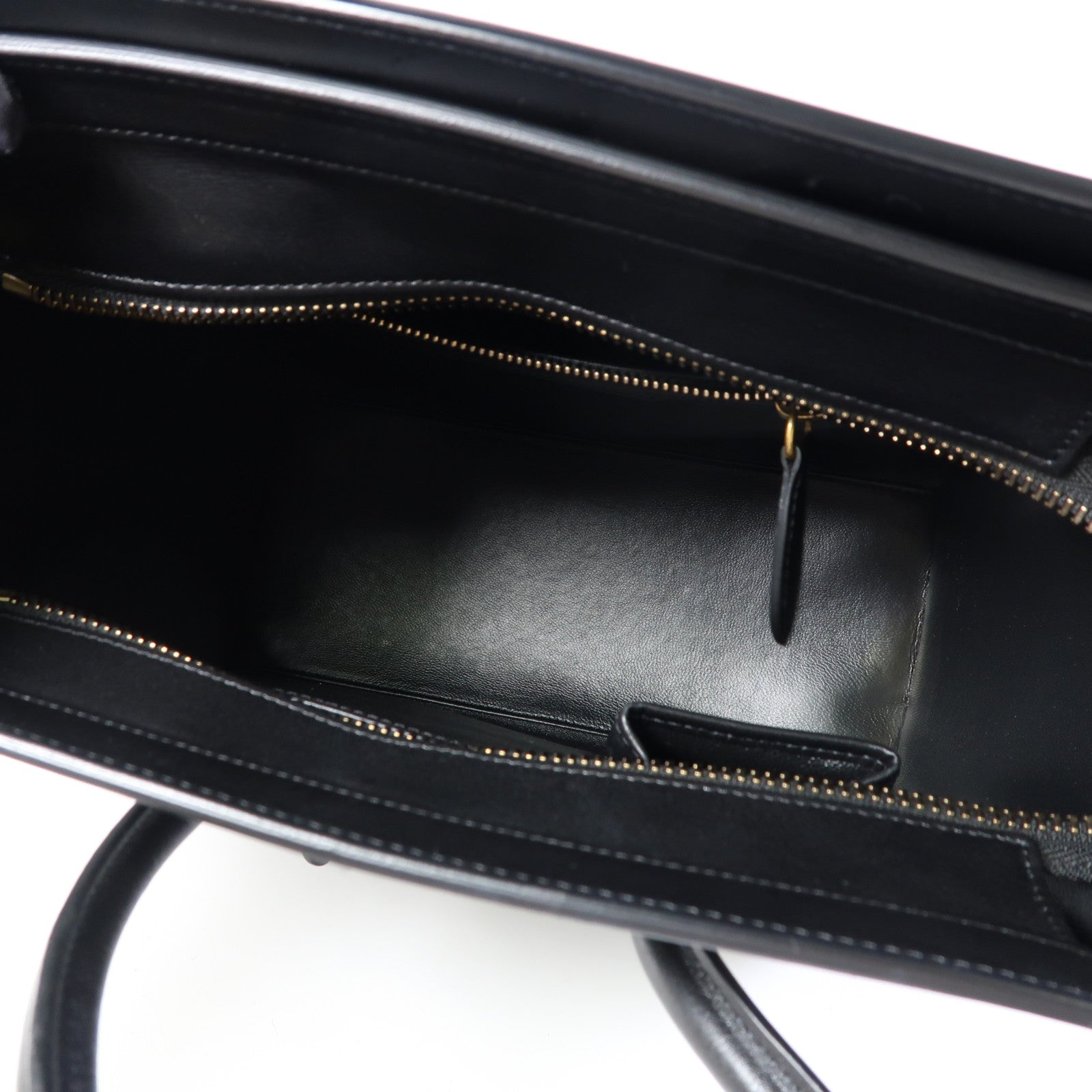 CELINE 牛皮皮革Micro Luggage金扣手挽袋