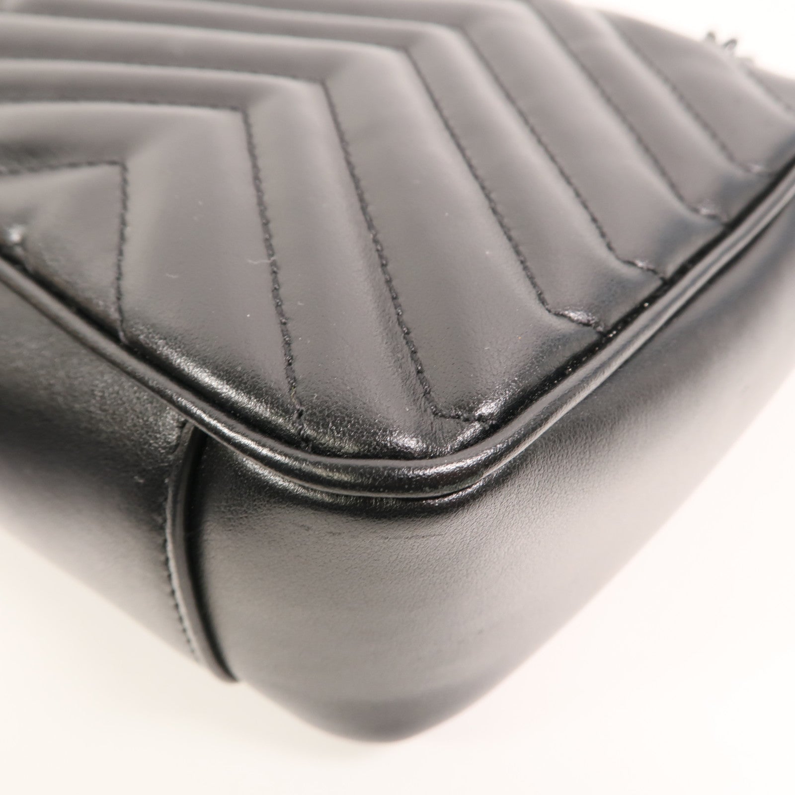 GUCCI 牛皮皮革GG Marmont Shoulder Bag鏈帶肩背袋