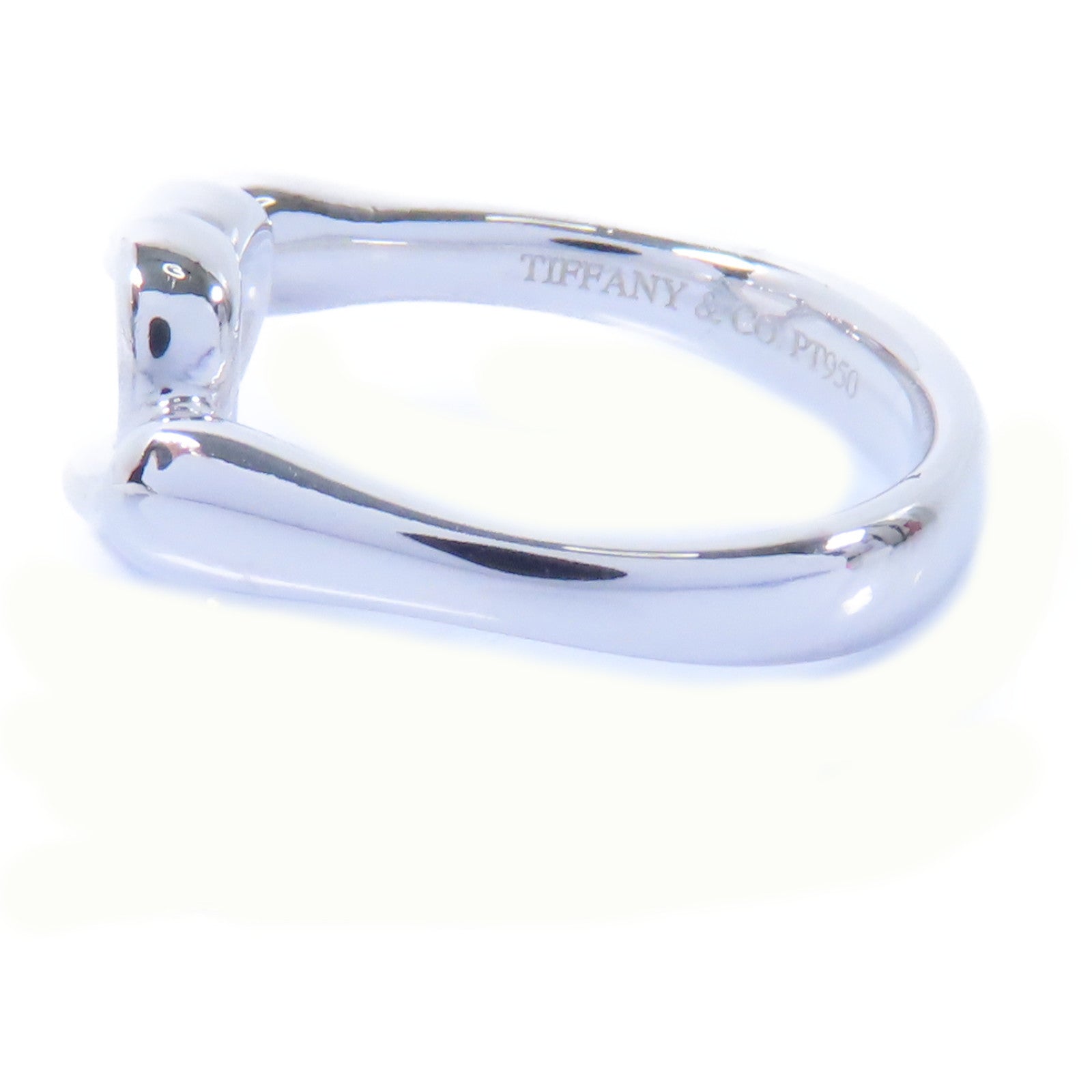 TIFFANY＆CO 【激減優惠】PT950鉑金Open Heart Ring戒指US#3.5
